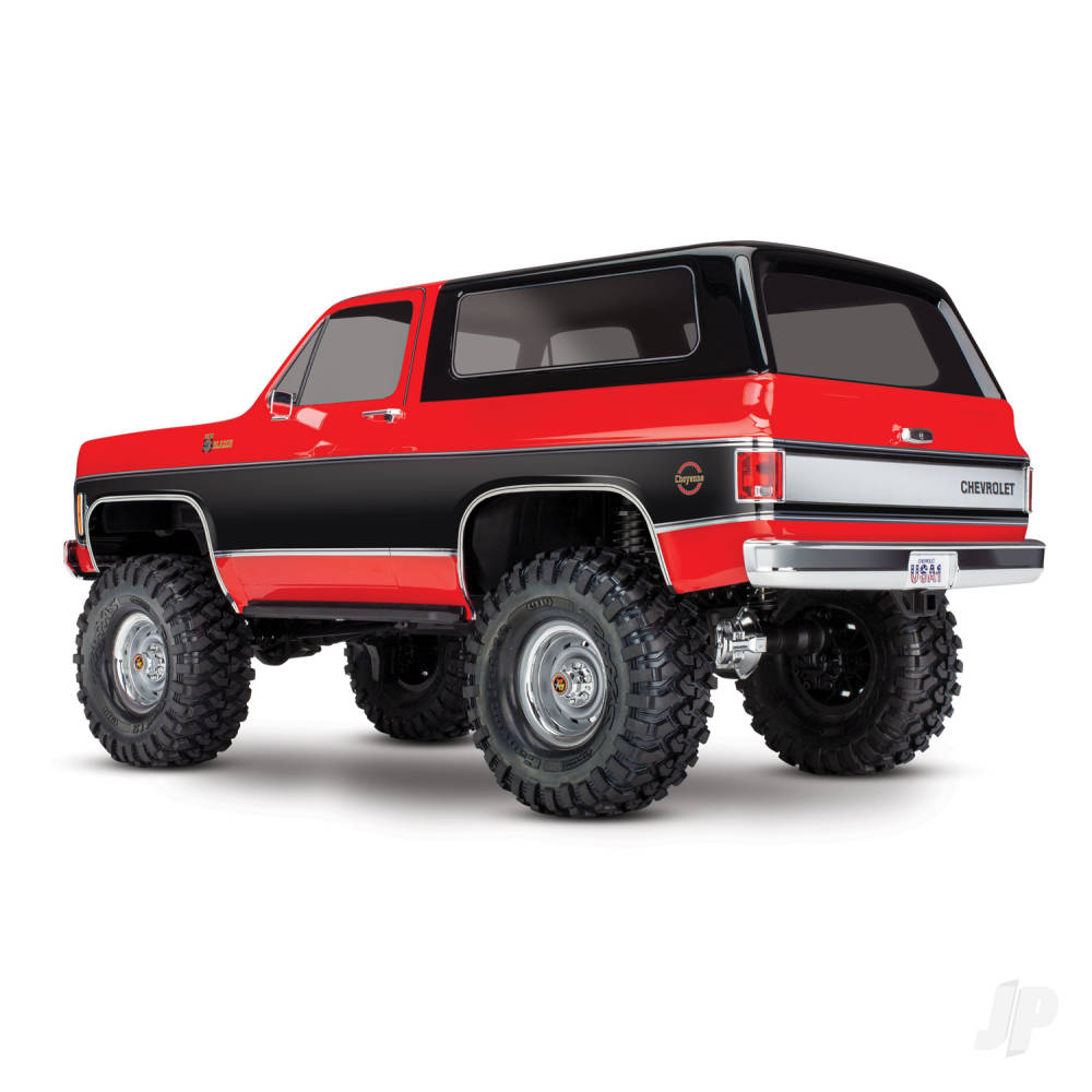Traxxas TRX-4 1979 Chevy Blazer 1:10 4X4 Electric All-Terrain Crawler, Red (+ TQ 2-ch, XL-5 HV, Titan 550, Clipless Body)-2