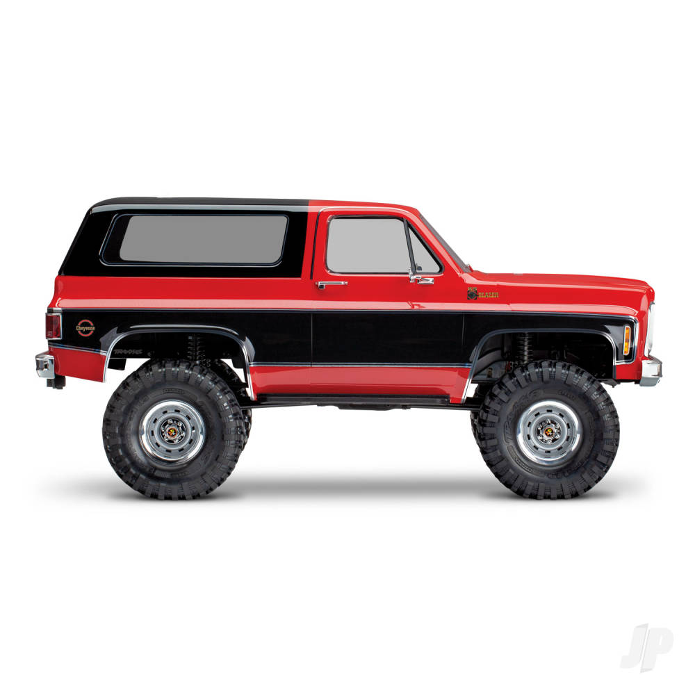 Traxxas TRX-4 1979 Chevy Blazer 1:10 4X4 Electric All-Terrain Crawler, Red (+ TQ 2-ch, XL-5 HV, Titan 550, Clipless Body)-4