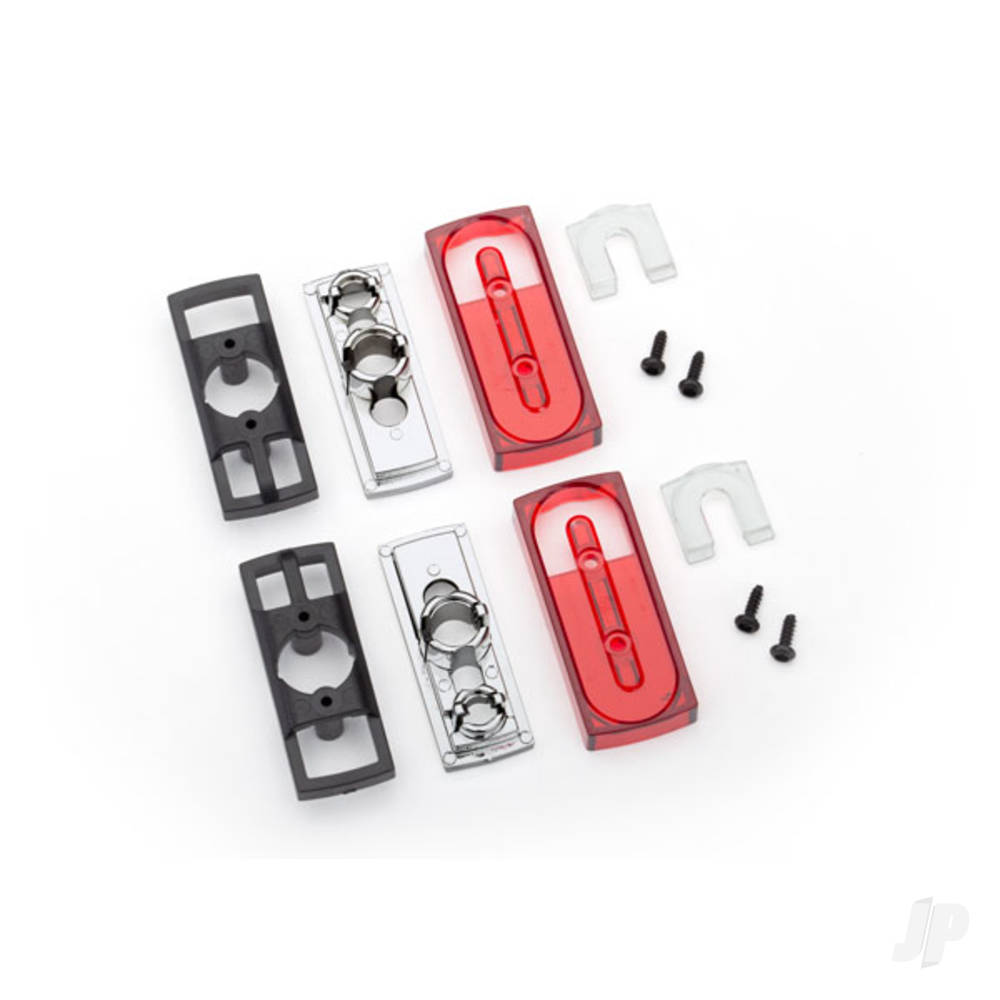 Traxxas Tail light lens (2 pcs) / tail light housing (2 pcs) / tail light housing mount (2 pcs) / reverse lens (2 pcs) / 1.6x5 BCS (4 pcs) (left & right)