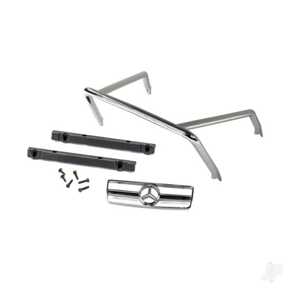 Traxxas Grille, Mercedes-Benz G 63 / roll bar / mounts, left & right / 2.6x8 BCS (self-tapping) (2 pcs) / 2.5x10 CS (4 pcs) (fits #8825 Body)