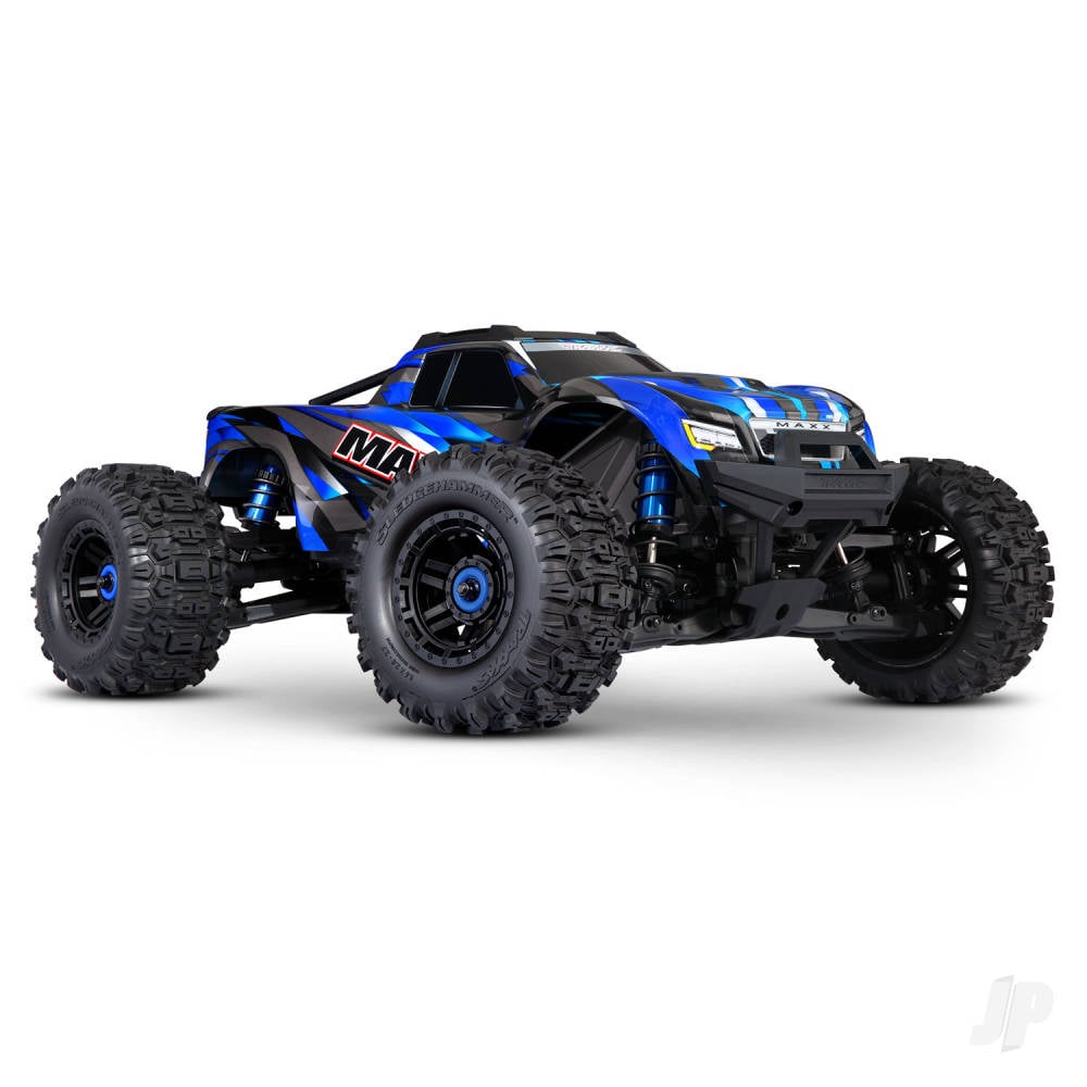 Traxxas Maxx VXL 1:10 4X4 RTR Monster Truck, Blue (+ TQi 2-ch, VXL-4S, Velineon 540XL, TSM, WideMaxx)