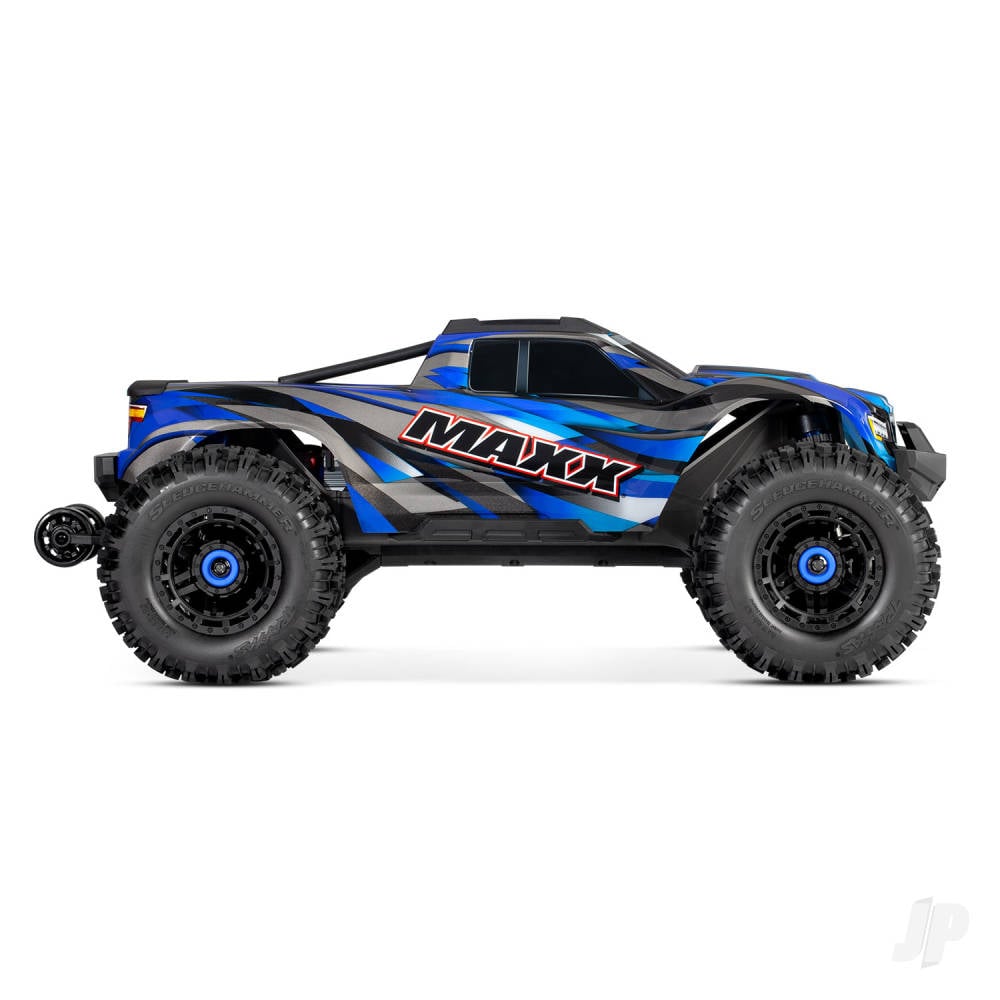 Traxxas Maxx VXL 1:10 4X4 RTR Monster Truck, Blue (+ TQi 2-ch, VXL-4S, Velineon 540XL, TSM, WideMaxx)-2