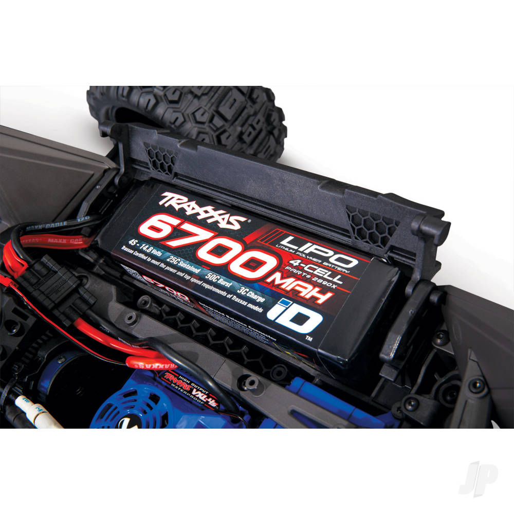 Traxxas Maxx VXL 1:10 4X4 RTR Monster Truck, Blue (+ TQi 2-ch, VXL-4S, Velineon 540XL, TSM, WideMaxx)-6