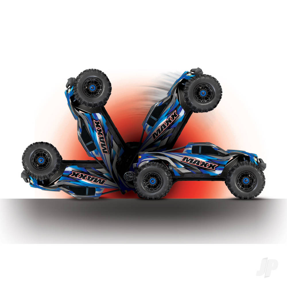 Traxxas Maxx VXL 1:10 4X4 RTR Monster Truck, Blue (+ TQi 2-ch, VXL-4S, Velineon 540XL, TSM, WideMaxx)-9