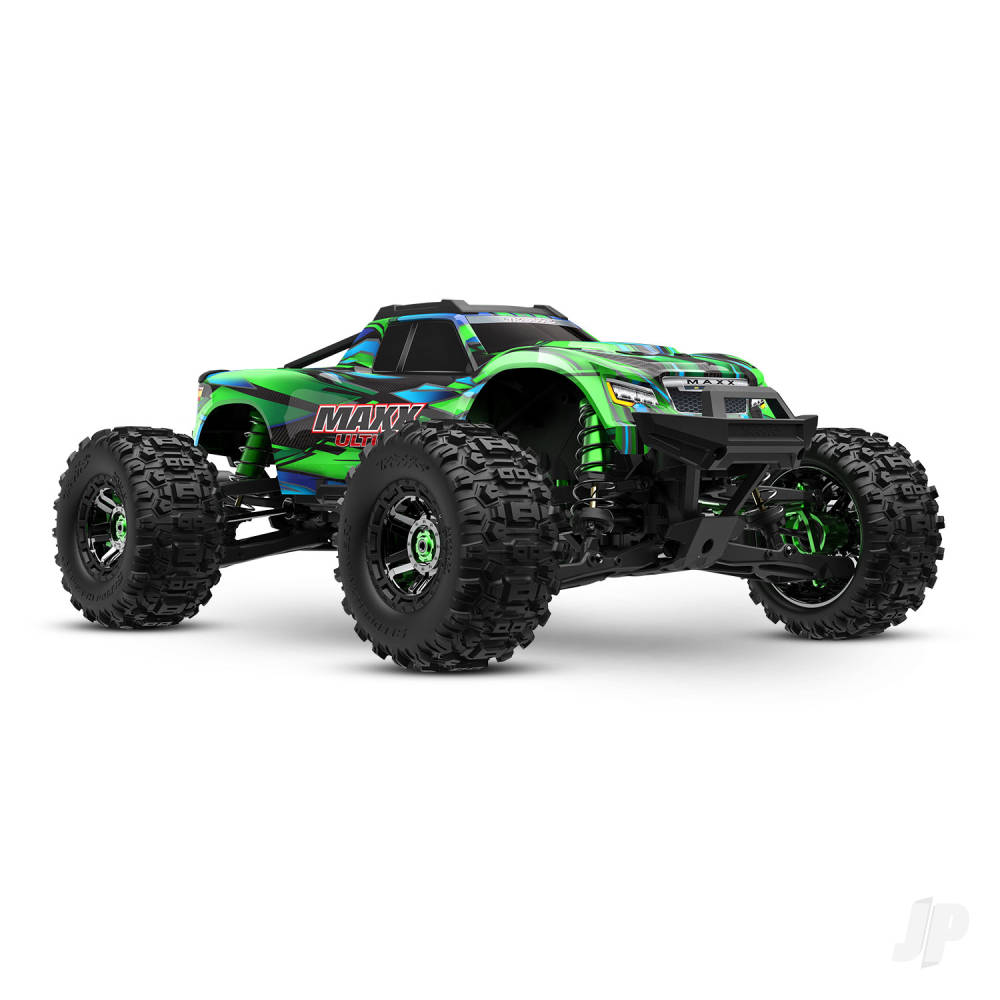 traxxas-maxx-ultimate-110-4s-4wd-electric-monster-truck-green-tqi-2-ch-link-vxl-4s-velineon-540xl-tsm-clipless-body