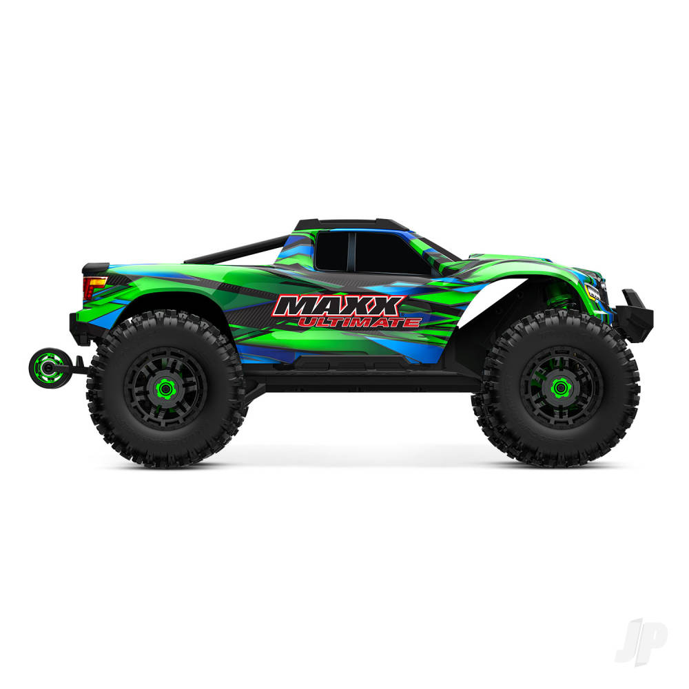 traxxas-maxx-ultimate-110-4s-4wd-electric-monster-truck-green-tqi-2-ch-link-vxl-4s-velineon-540xl-tsm-clipless-body