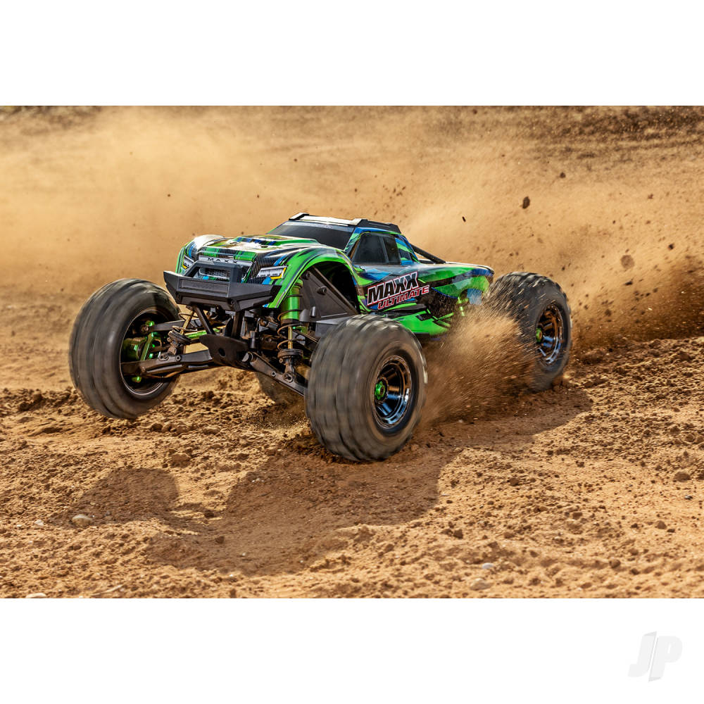 Traxxas Maxx Ultimate 1:10 4S 4WD Electric Monster Truck, Green (+ TQi 2-ch Link, VXL-4s, Velineon 540XL, TSM, Clipless Body)-8