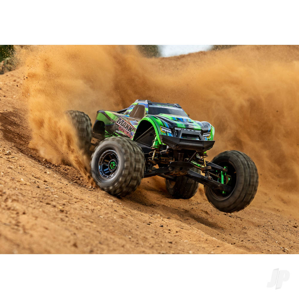 Traxxas Maxx Ultimate 1:10 4S 4WD Electric Monster Truck, Green (+ TQi 2-ch Link, VXL-4s, Velineon 540XL, TSM, Clipless Body)-10