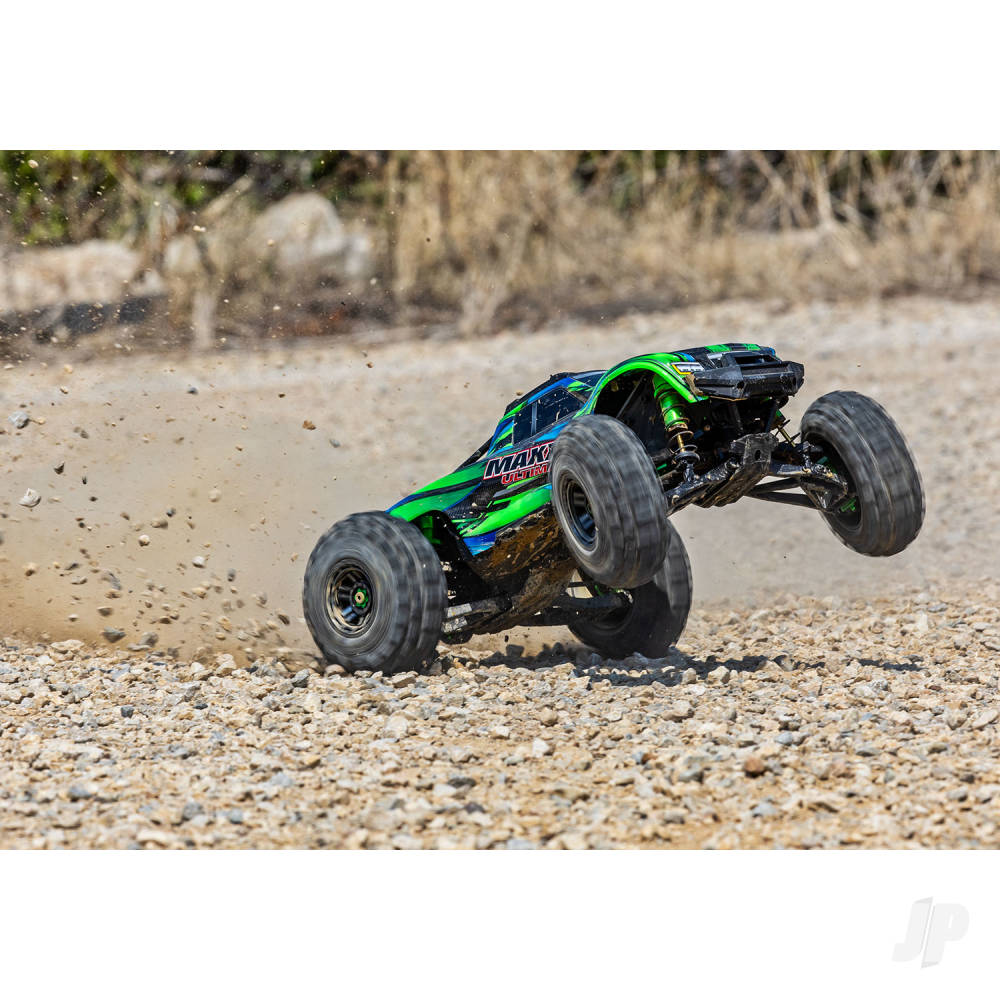 Traxxas Maxx Ultimate 1:10 4S 4WD Electric Monster Truck, Green (+ TQi 2-ch Link, VXL-4s, Velineon 540XL, TSM, Clipless Body)-11