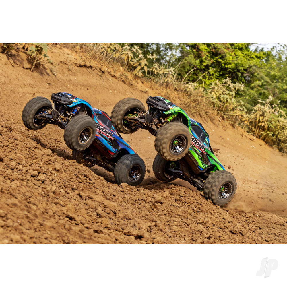 Traxxas Maxx Ultimate 1:10 4S 4WD Electric Monster Truck, Green (+ TQi 2-ch Link, VXL-4s, Velineon 540XL, TSM, Clipless Body)-13