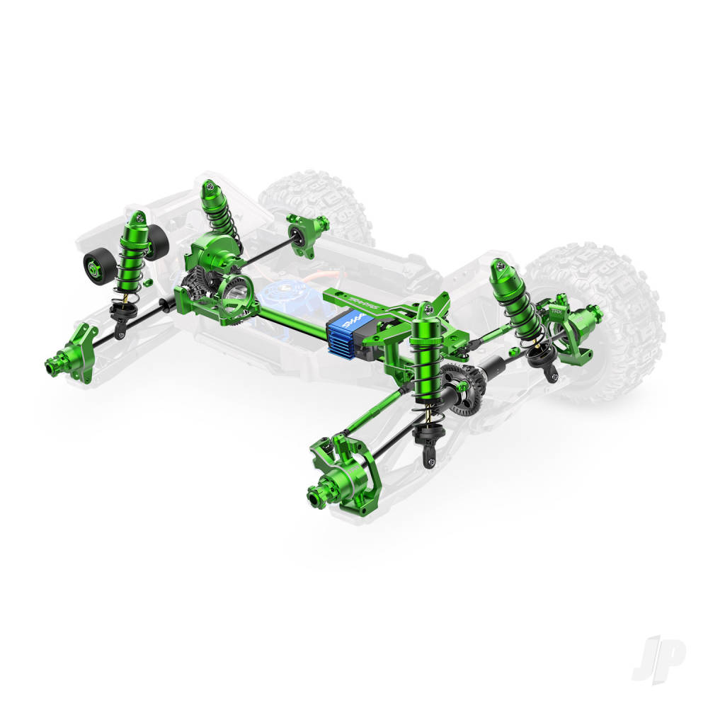 Traxxas Maxx Ultimate 1:10 4S 4WD Electric Monster Truck, Green (+ TQi 2-ch Link, VXL-4s, Velineon 540XL, TSM, Clipless Body)-19