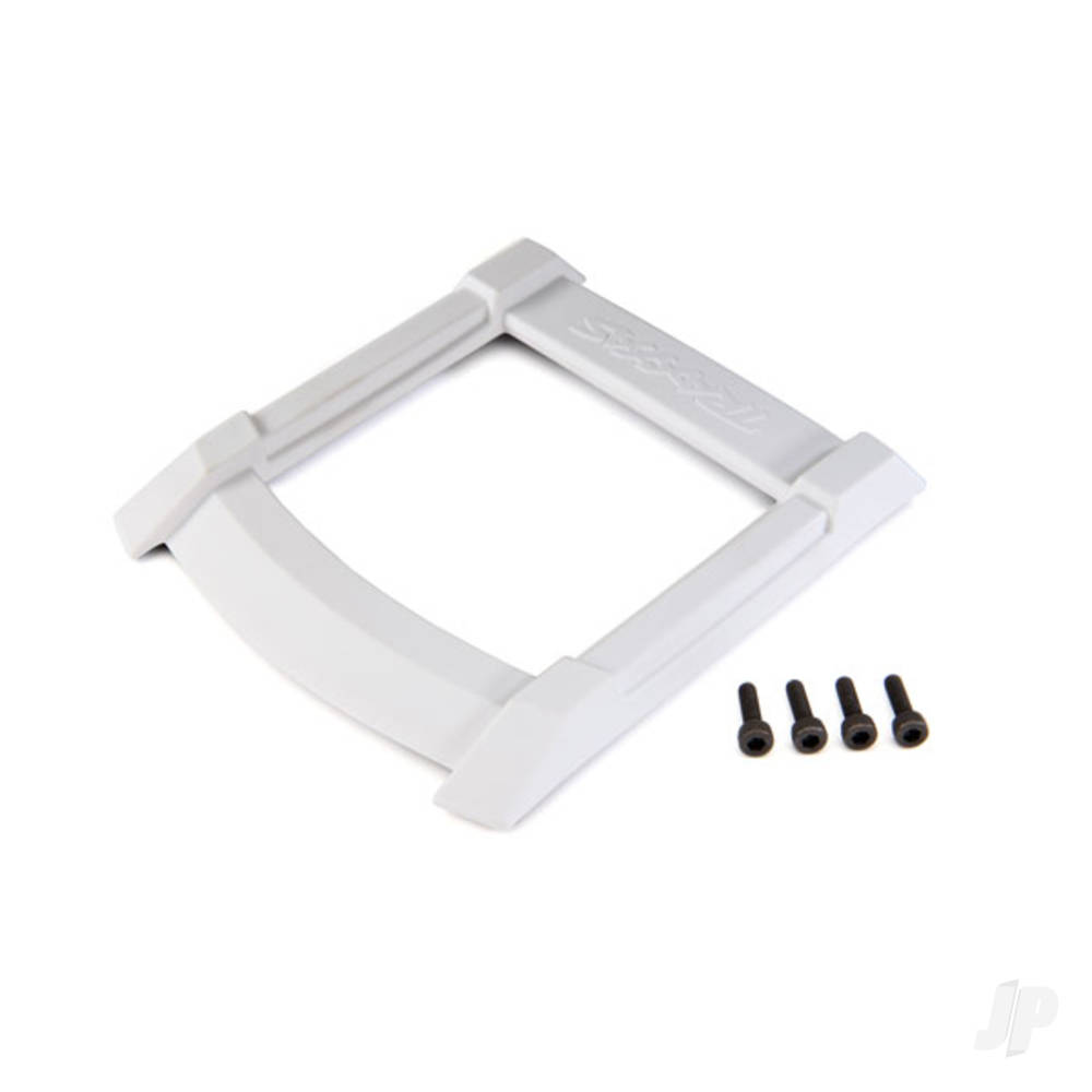 Traxxas Skid plate, roof (Body) (White) / 3x12mm CS (4 pcs)