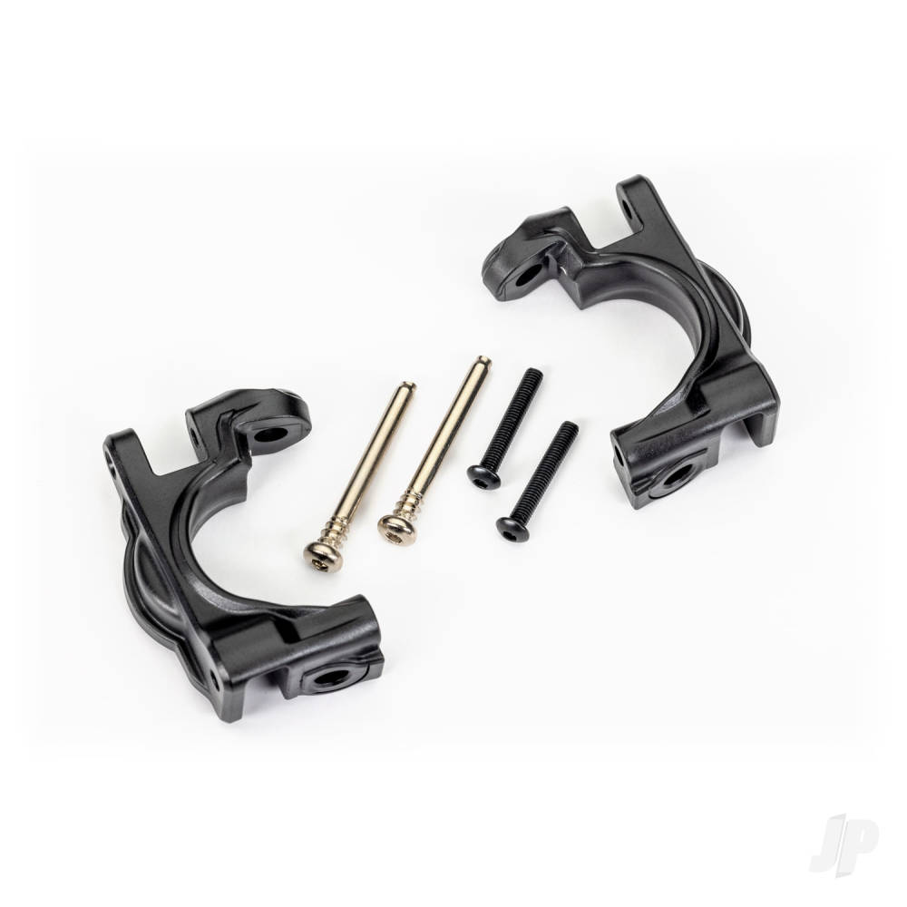 traxxas-caster-blocks-c-hubs-extreme-heavy-duty-black-left-right-3x32mm-hinge-pins-2-3x20mm-bcs-2-for-use-with-9080-upgrade-kit