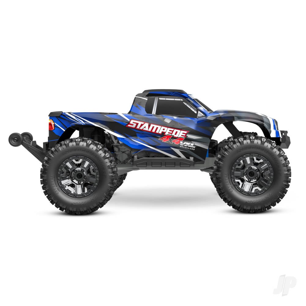 Traxxas Stampede 4X4 HD VXL 1:10 4WD RTR Brushless Electric Monster Truck, Blue (+ TQi 2-ch, TSM, VXL-3s, Velineon 3500kV, Extreme HD Kit, Clipless Body)-2