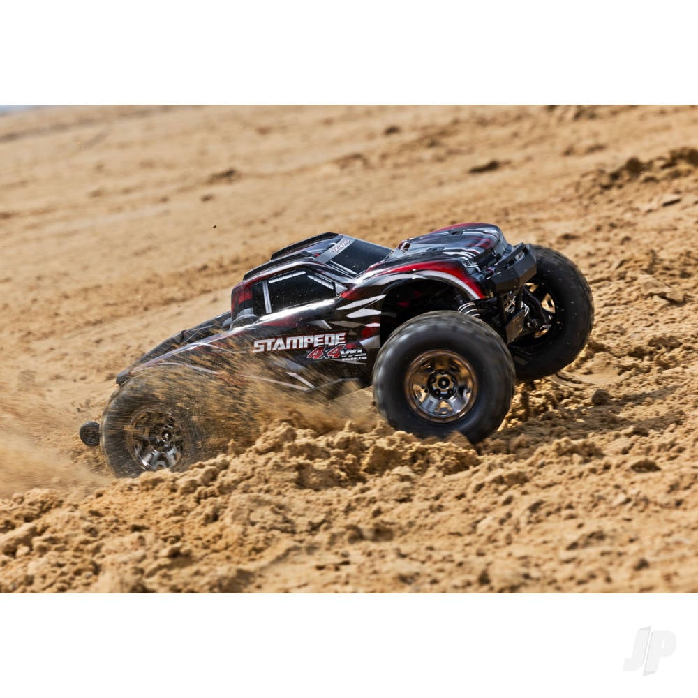 Traxxas Stampede 4X4 HD VXL 1:10 4WD RTR Brushless Electric Monster Truck, Blue (+ TQi 2-ch, TSM, VXL-3s, Velineon 3500kV, Extreme HD Kit, Clipless Body)-8