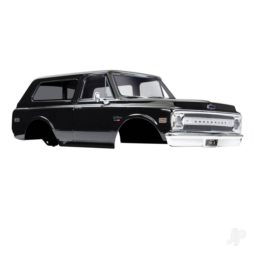 Traxxas Body, Chevrolet Blazer (1969), Complete (Black) (includes grill, side mirrors, door handles, windshield wipers, Front & Rear bumpers, decals)-3