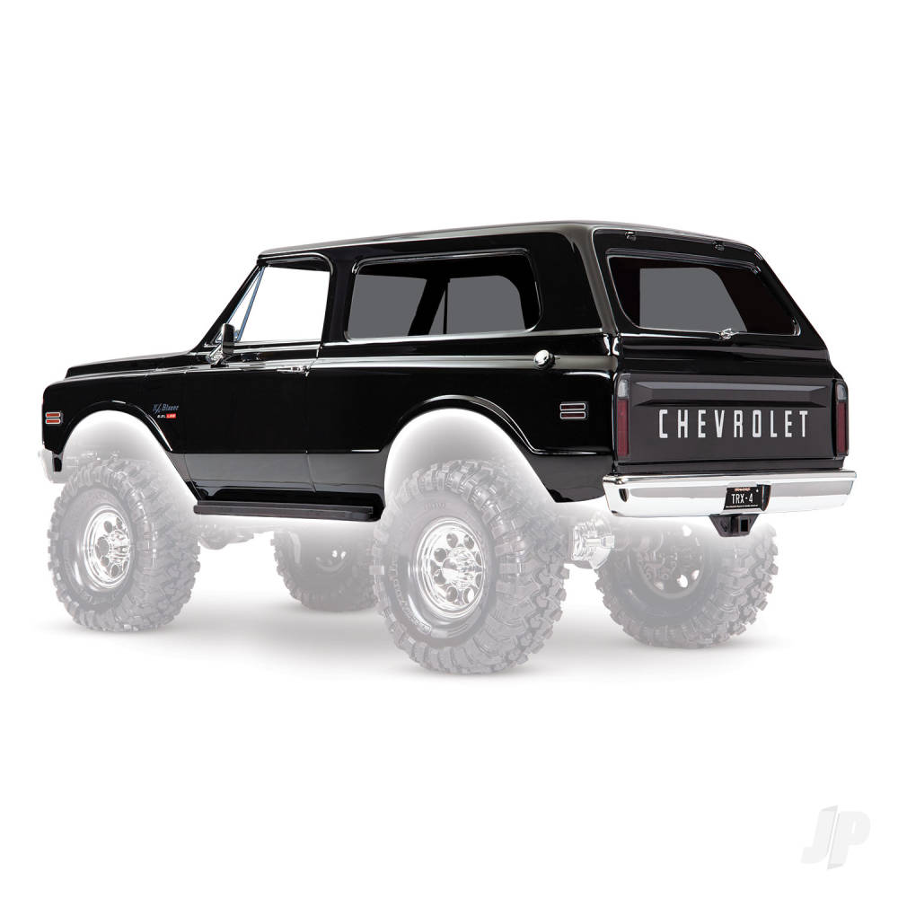 Traxxas Body, Chevrolet Blazer (1969), Complete (Black) (includes grill, side mirrors, door handles, windshield wipers, Front & Rear bumpers, decals)-6