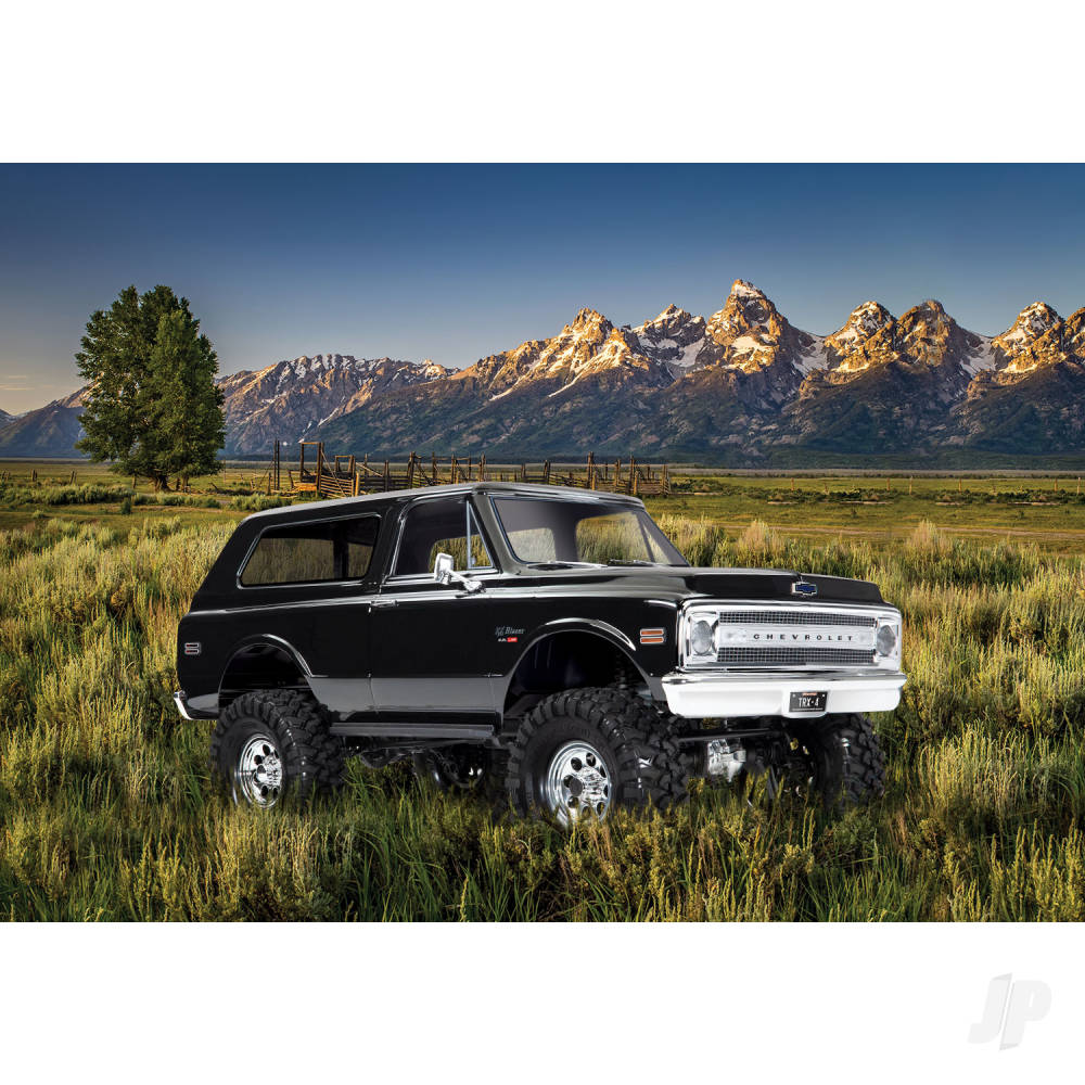 Traxxas Body, Chevrolet Blazer (1969), Complete (Black) (includes grill, side mirrors, door handles, windshield wipers, Front & Rear bumpers, decals)-7