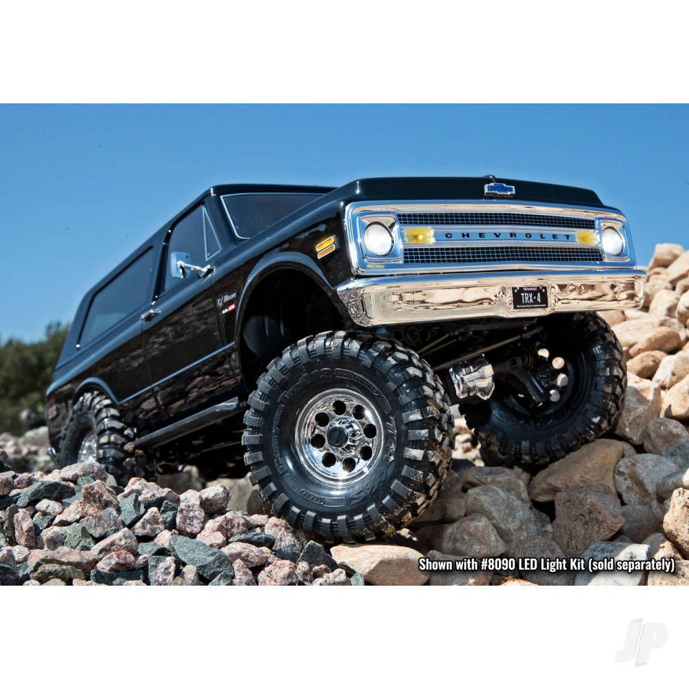 Traxxas Body, Chevrolet Blazer (1969), Complete (Black) (includes grill, side mirrors, door handles, windshield wipers, Front & Rear bumpers, decals)-9