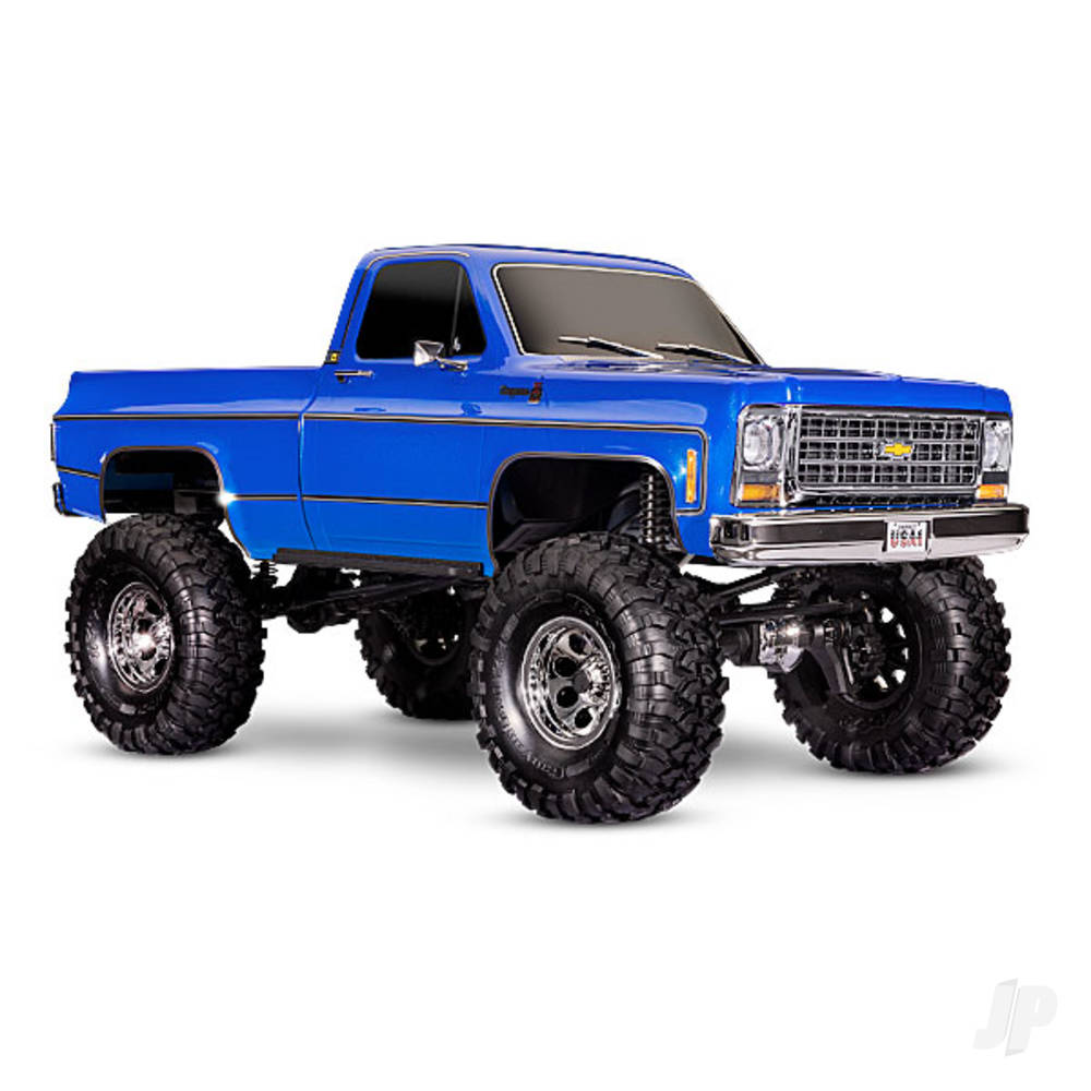 Traxxas TRX-4 1979 Chevrolet K10 Truck 1:10 4WD RTD Electric Trail Crawler, Blue (+ TQi 4-ch, XL-5 HV, Titan 550)