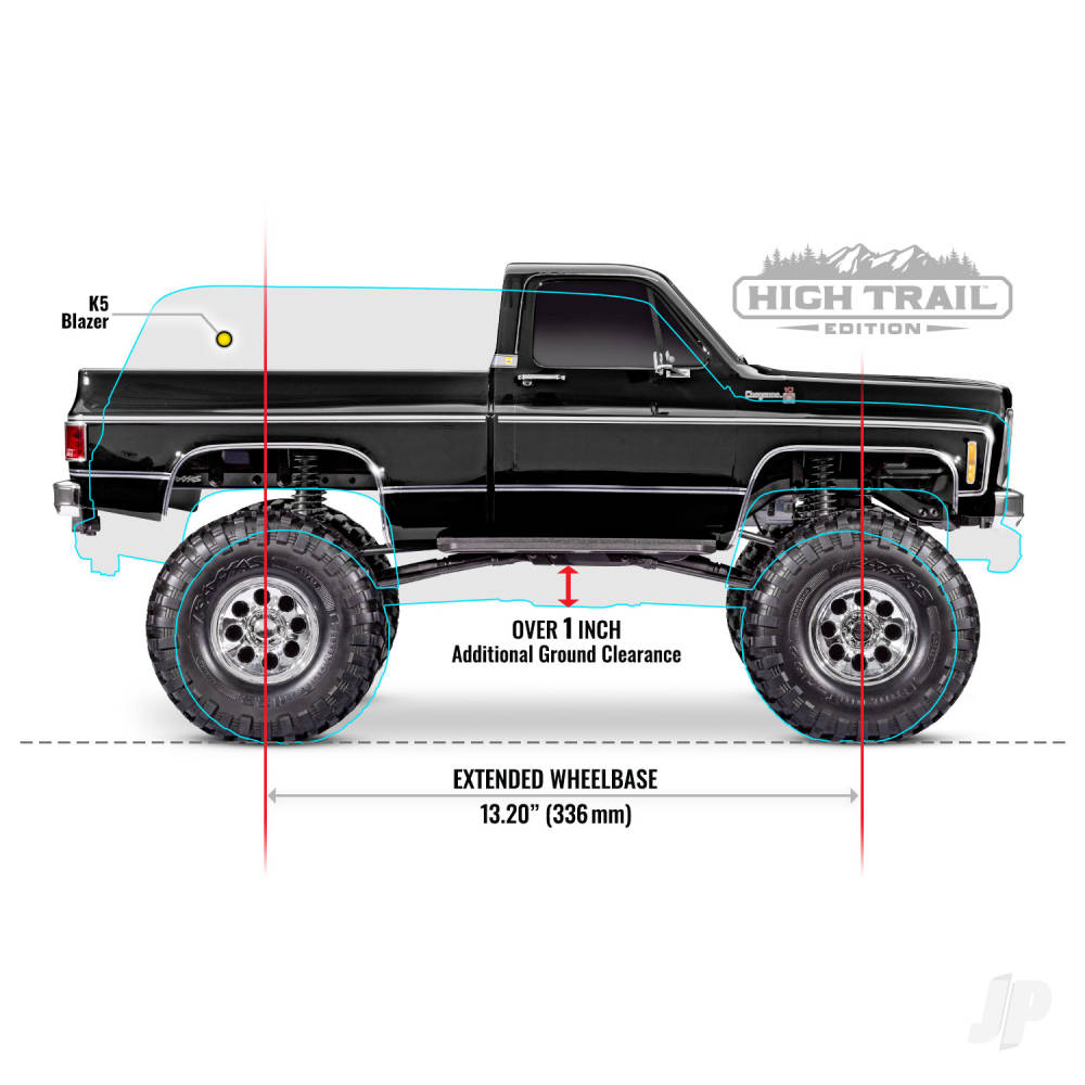 Traxxas TRX-4 1979 Chevrolet K10 Truck 1:10 4WD RTD Electric Trail Crawler, Blue (+ TQi 4-ch, XL-5 HV, Titan 550)-2