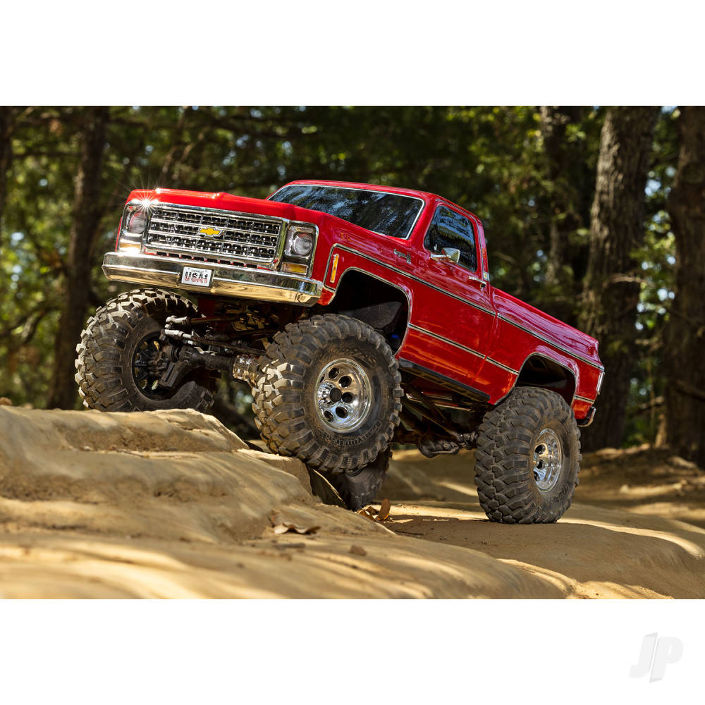 Traxxas TRX-4 1979 Chevrolet K10 Truck 1:10 4WD RTD Electric Trail Crawler, Blue (+ TQi 4-ch, XL-5 HV, Titan 550)-4