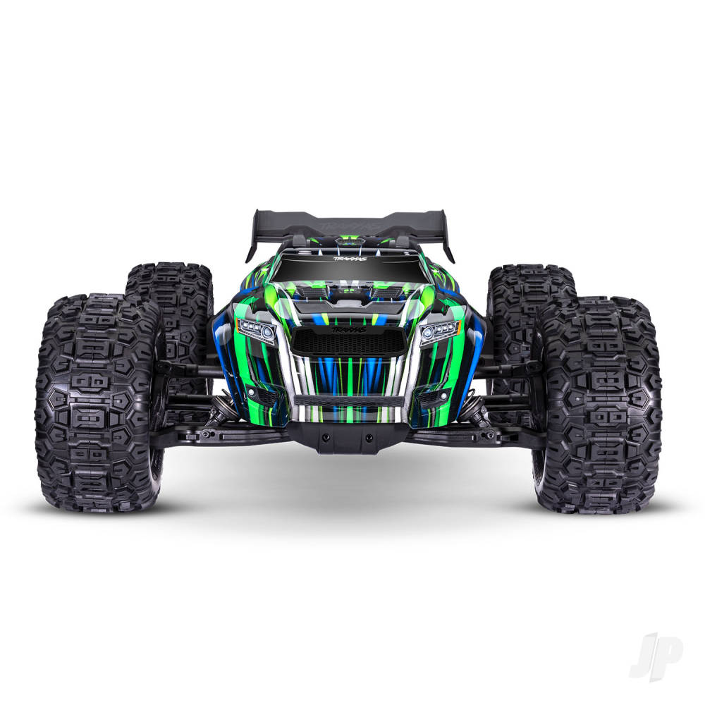 Traxxas Sledge Belted 1:8 4WD RTR Brushless Electric Monster Truck, Green (+ TQi 2-ch, TSM, VXL-6S, Belted, Clipless Body)-3