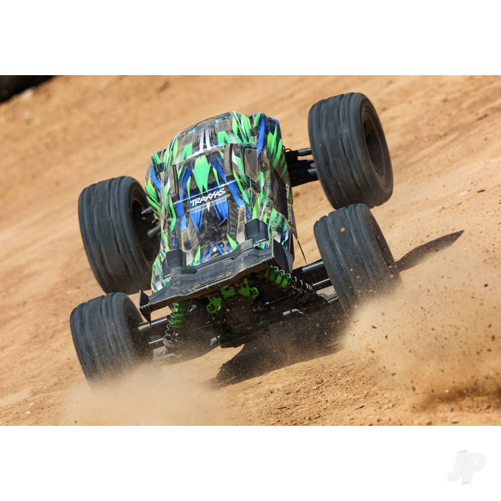 Traxxas Sledge Belted 1:8 4WD RTR Brushless Electric Monster Truck, Green (+ TQi 2-ch, TSM, VXL-6S, Belted, Clipless Body)-9