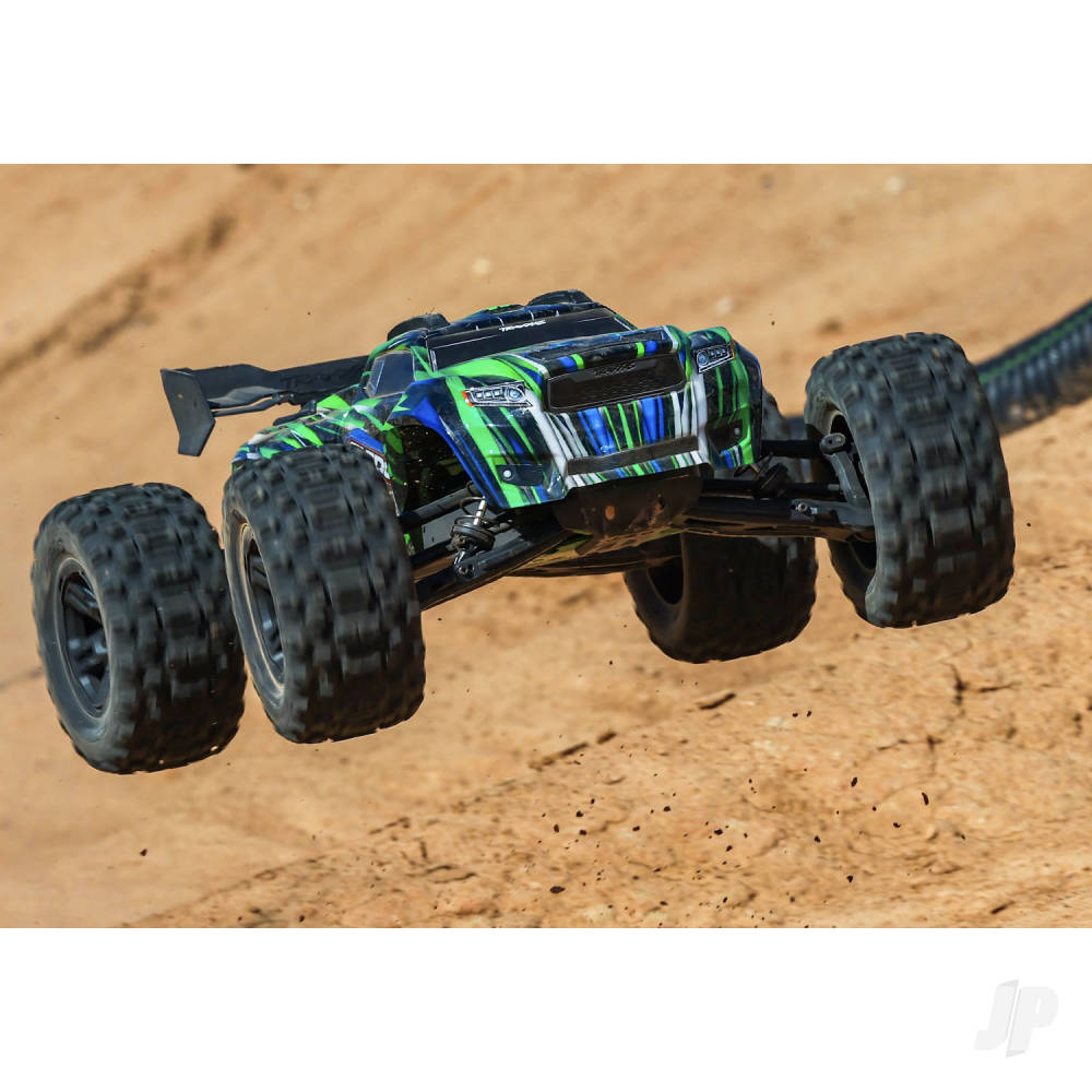 Traxxas Sledge Belted 1:8 4WD RTR Brushless Electric Monster Truck, Green (+ TQi 2-ch, TSM, VXL-6S, Belted, Clipless Body)-10