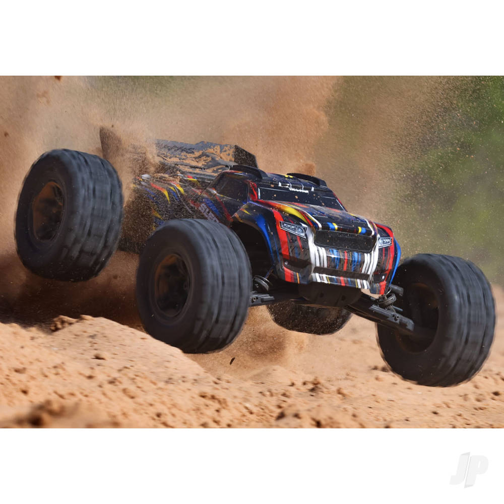 Traxxas Sledge Belted 1:8 4WD RTR Brushless Electric Monster Truck, Green (+ TQi 2-ch, TSM, VXL-6S, Belted, Clipless Body)-11