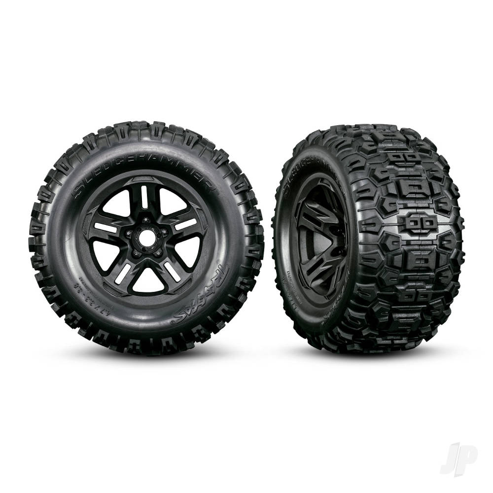 Traxxas Sledge Belted 1:8 4WD RTR Brushless Electric Monster Truck, Green (+ TQi 2-ch, TSM, VXL-6S, Belted, Clipless Body)-13
