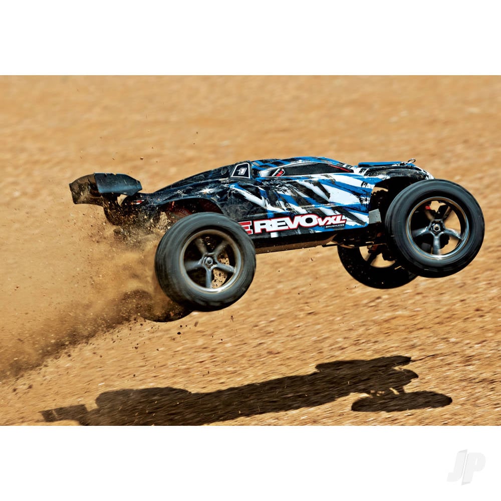 Traxxas E-Revo VXL 1:16 4x4 RTR Brushless VXL-3M Monster Truck - Blue X-9