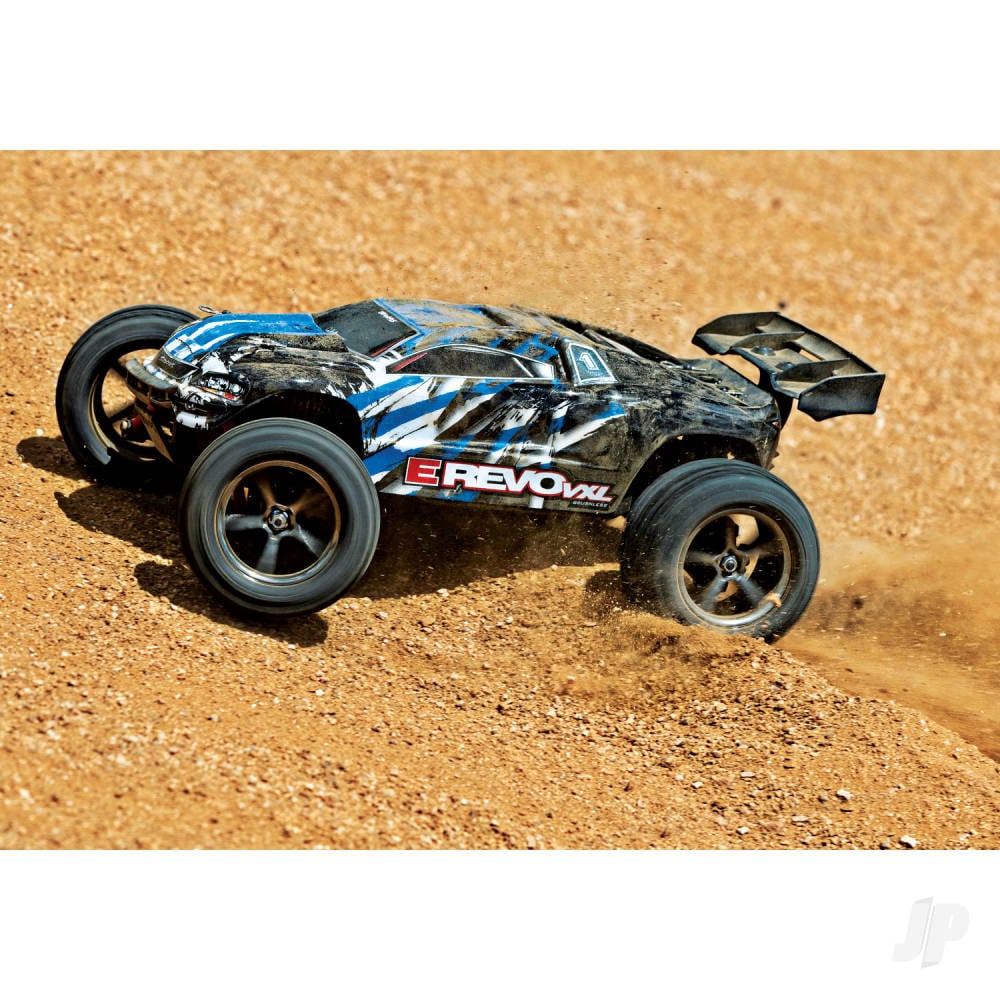 Traxxas E-Revo VXL 1:16 4x4 RTR Brushless VXL-3M Monster Truck - Blue X-10