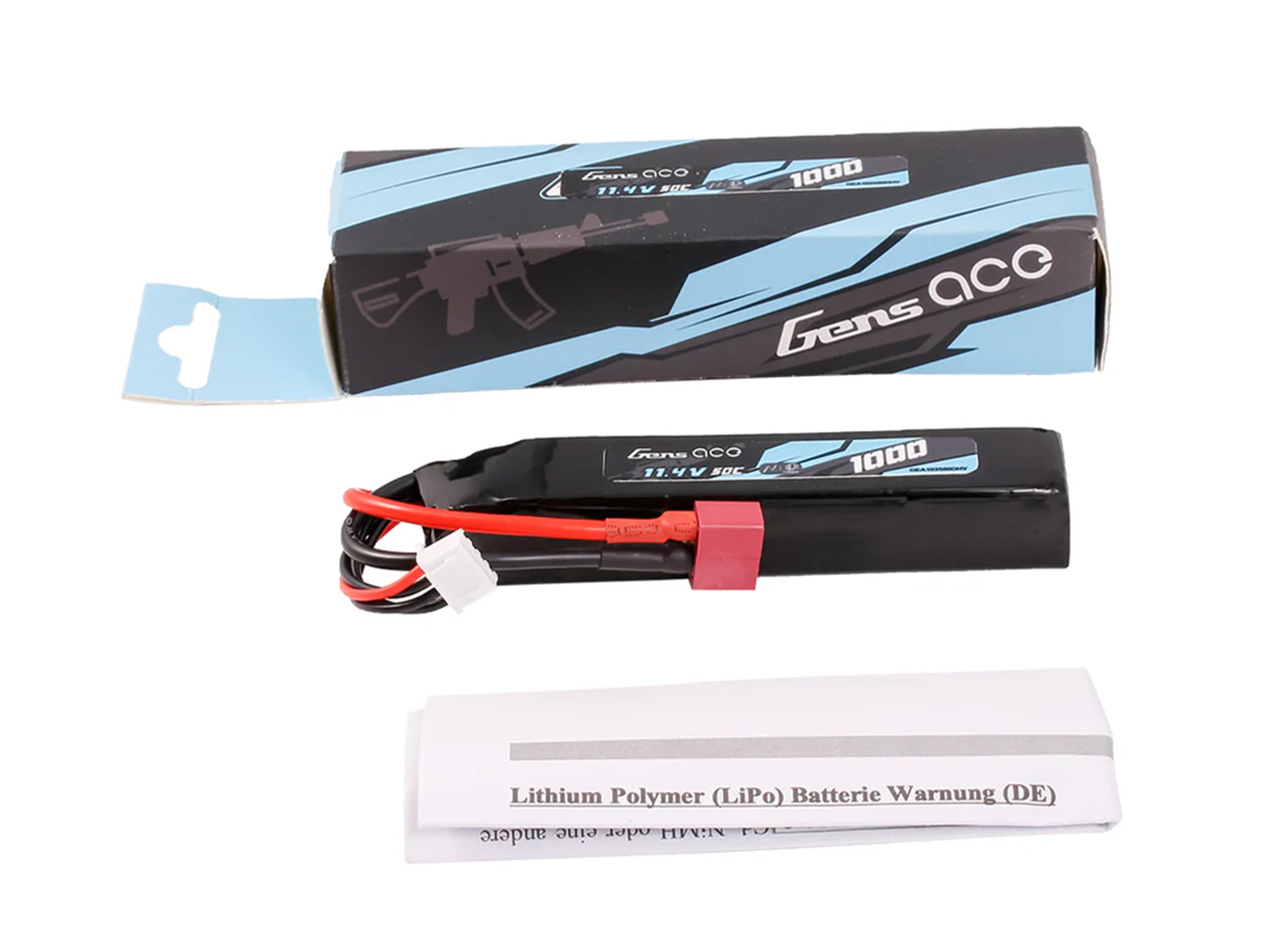 Airsoft 3S HV 1000mAh 50C with Deans (M4/AR Rifles)-5