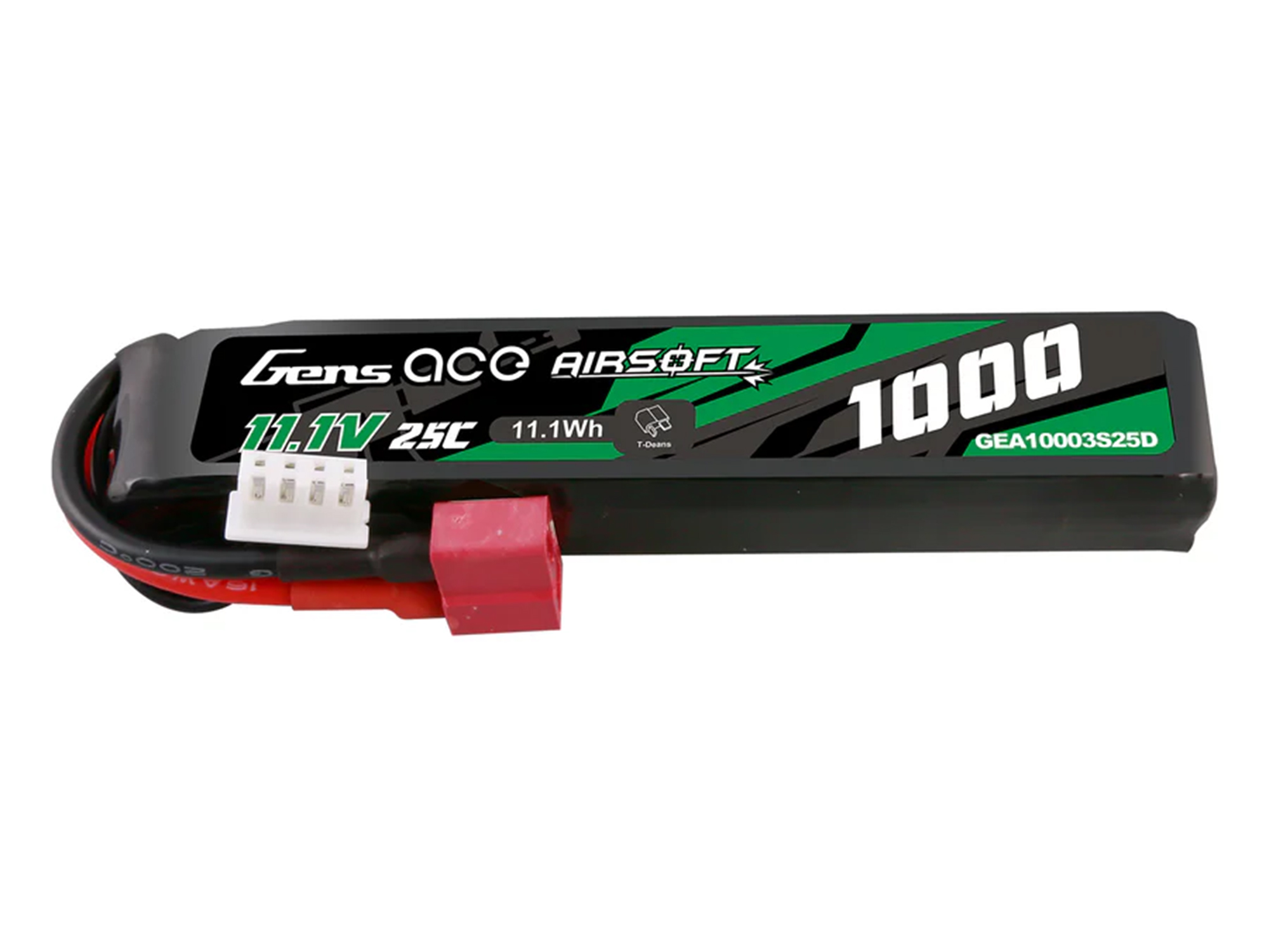 Airsoft 3S 1000mAh 25C with Deans (fit Most AEG)-3