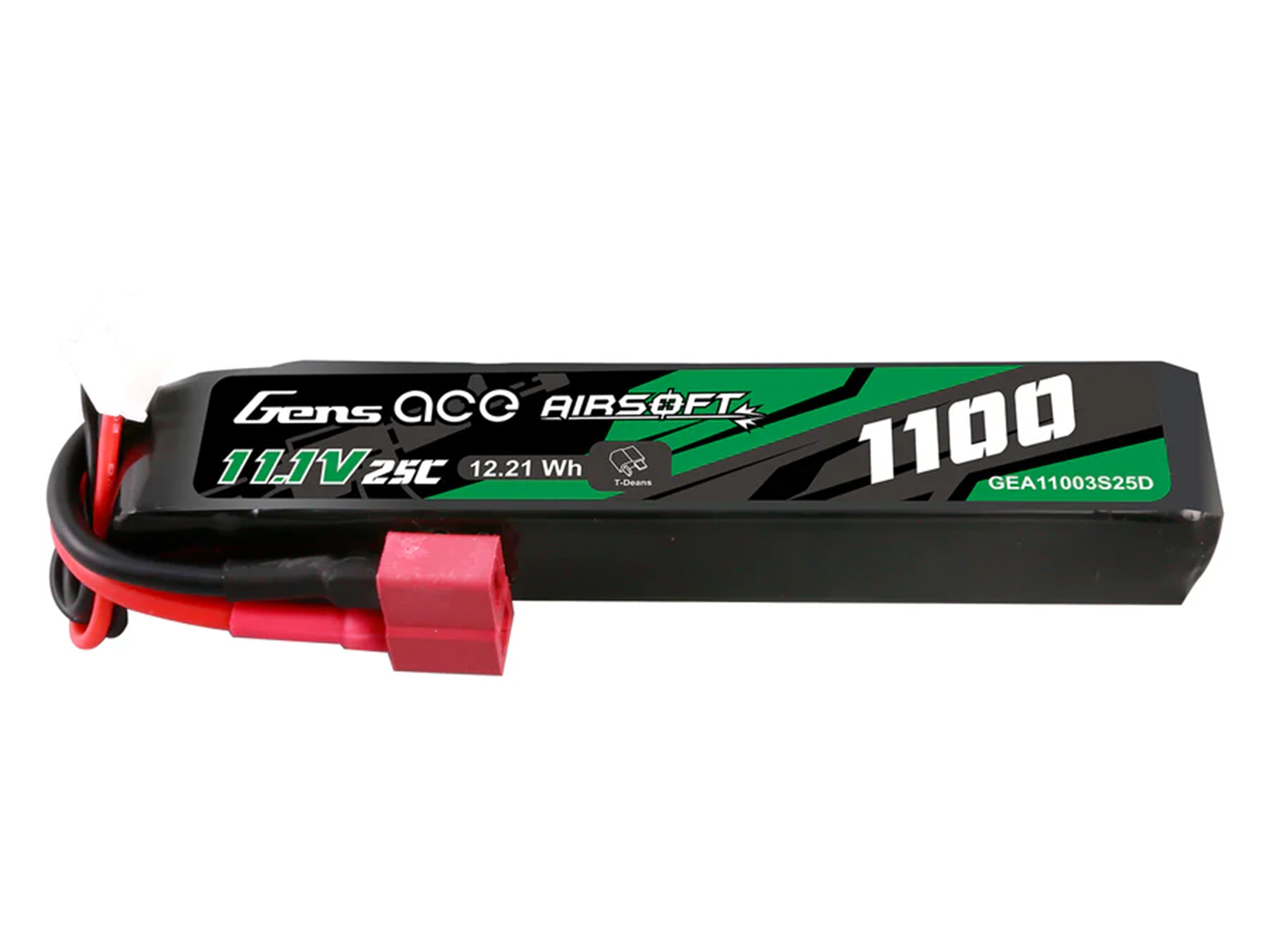 Airsoft 3S 1100mAh 25C with Deans (fit Most AEG)-3