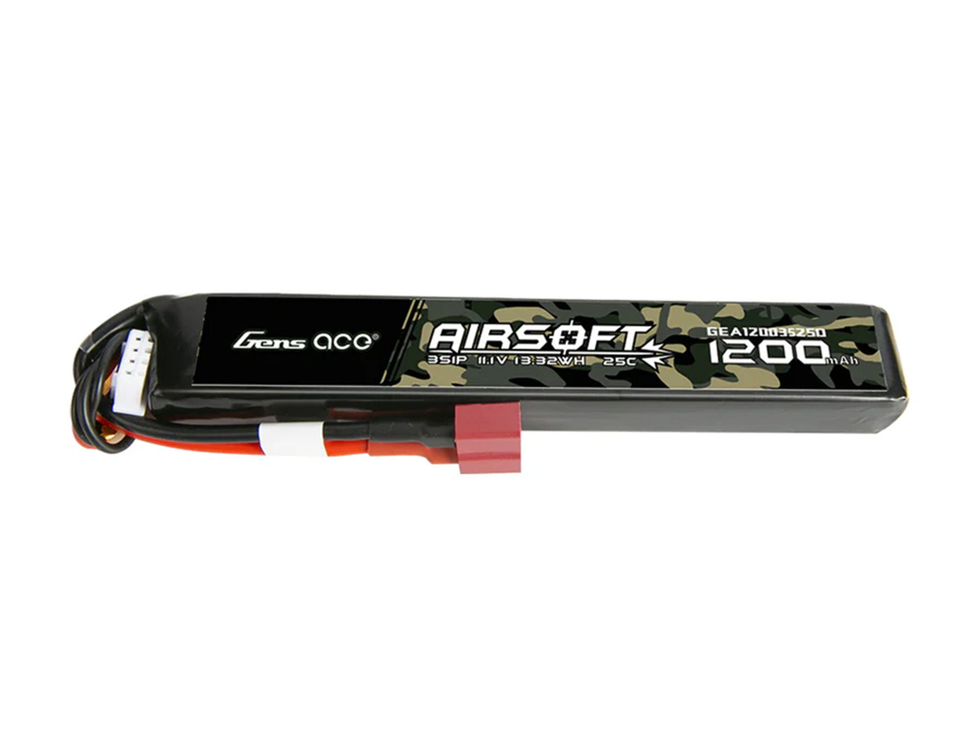 Airsoft 3S 1200mAh 25C with Deans (fit Most AEG)-3