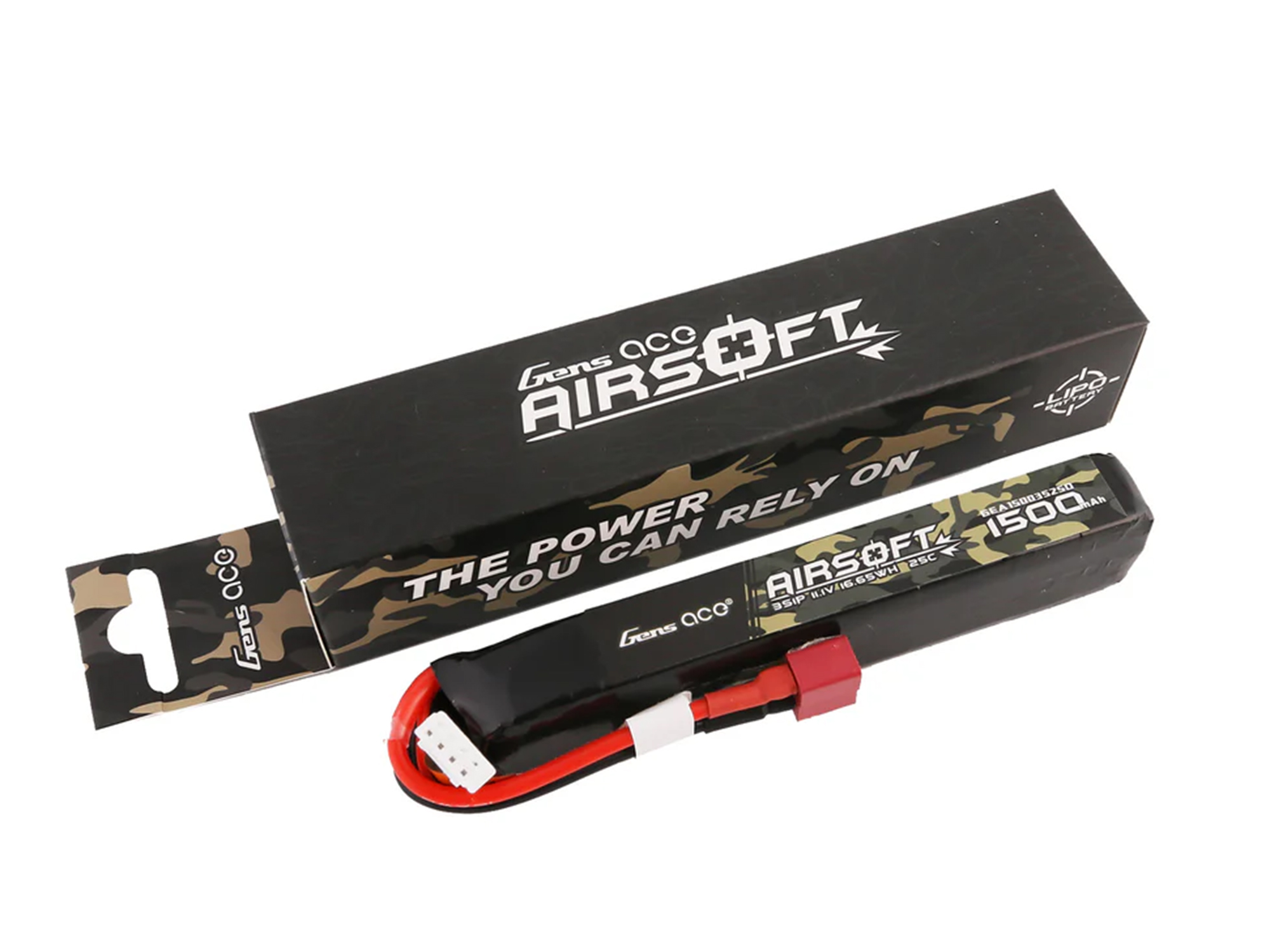 Airsoft 3S 1500mAh 25C with Deans (fit Most AEG)-5
