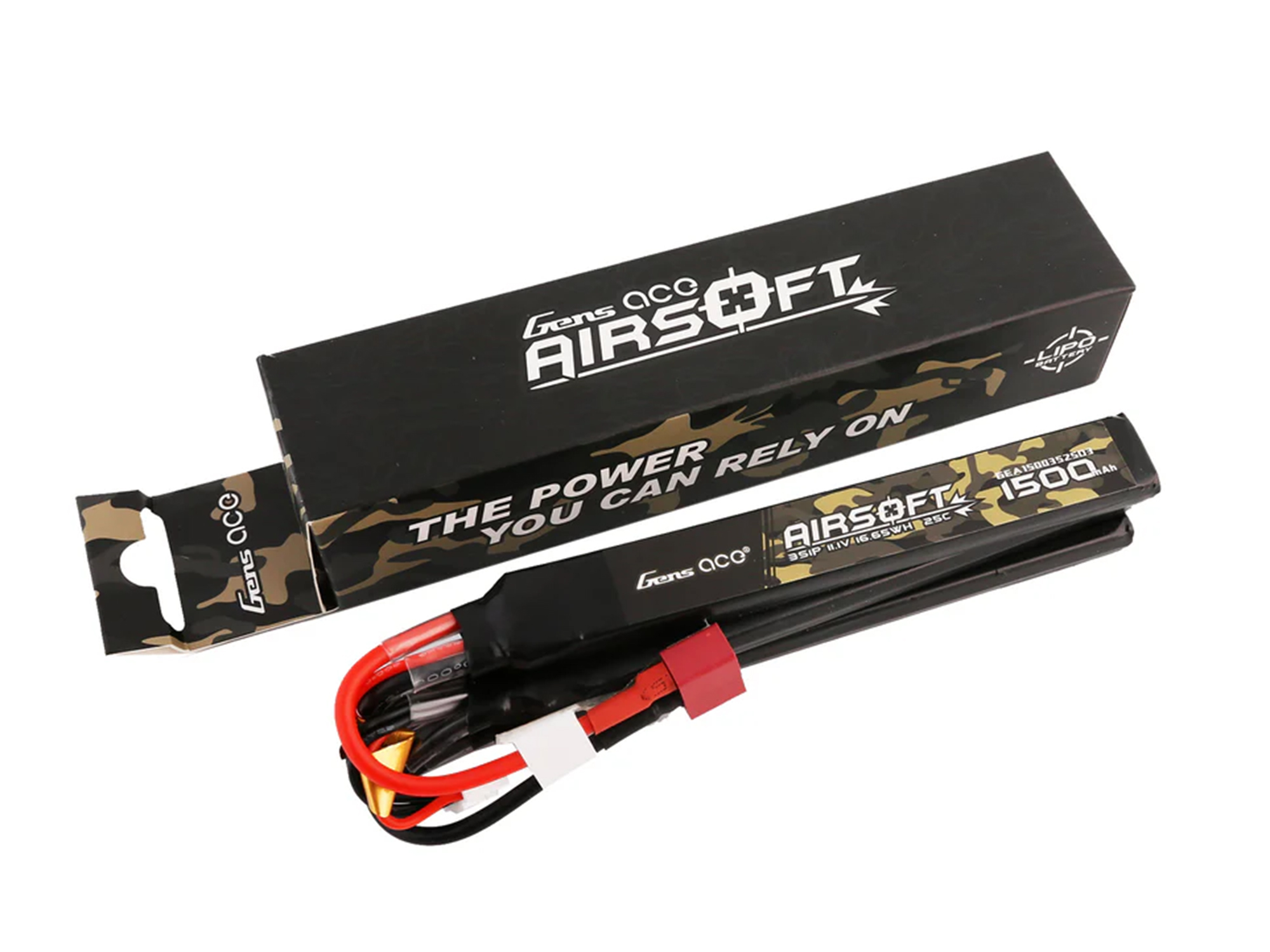 Airsoft 3S 1500mAh 25C with Deans-3X (fit Most AEG)-5