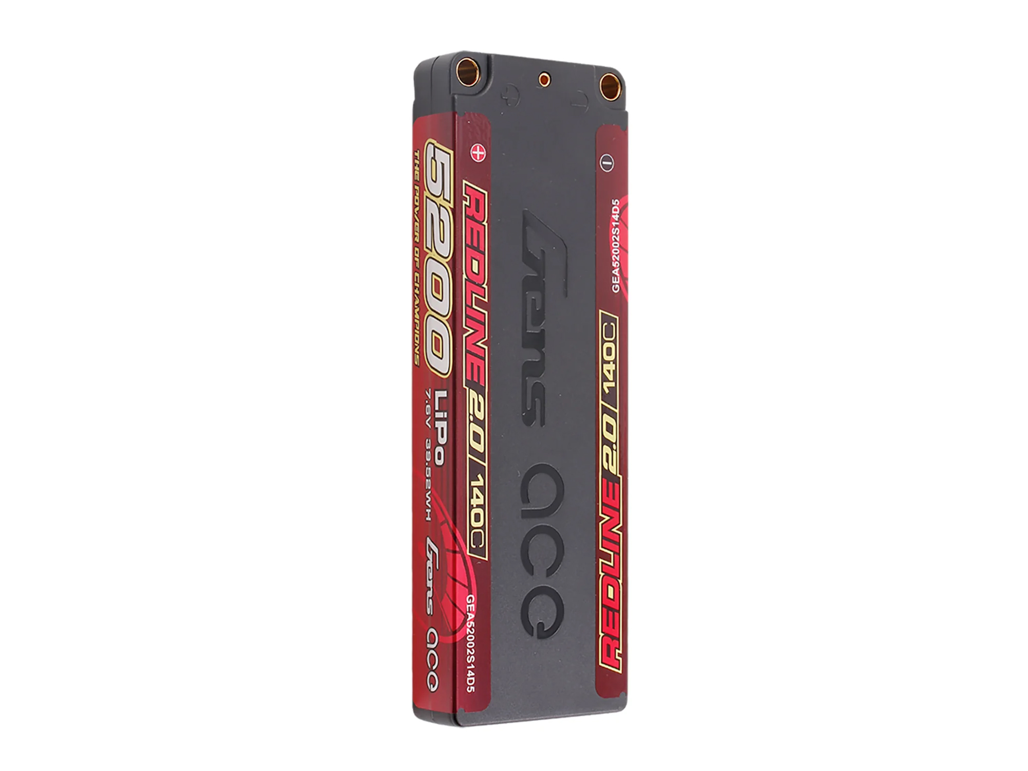 Li-Po HV Car Hard Case 2S1P 7.6V 5200mAh 140C RL2 with 5mm-4