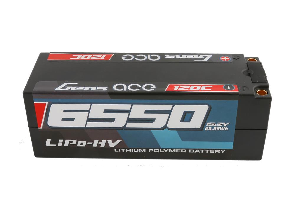 Li-Po HV Car Hard Case 4S 15.2V 6550mAh 120C with 5mm-4