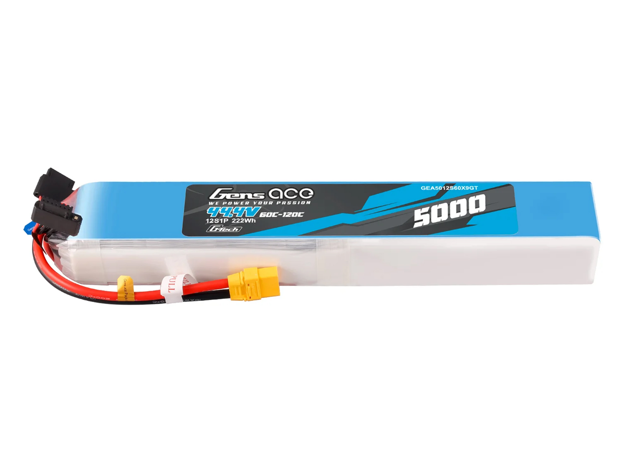 Li-Po G-Tech 12S 44.4V 5000mAh 60C with XT90-3