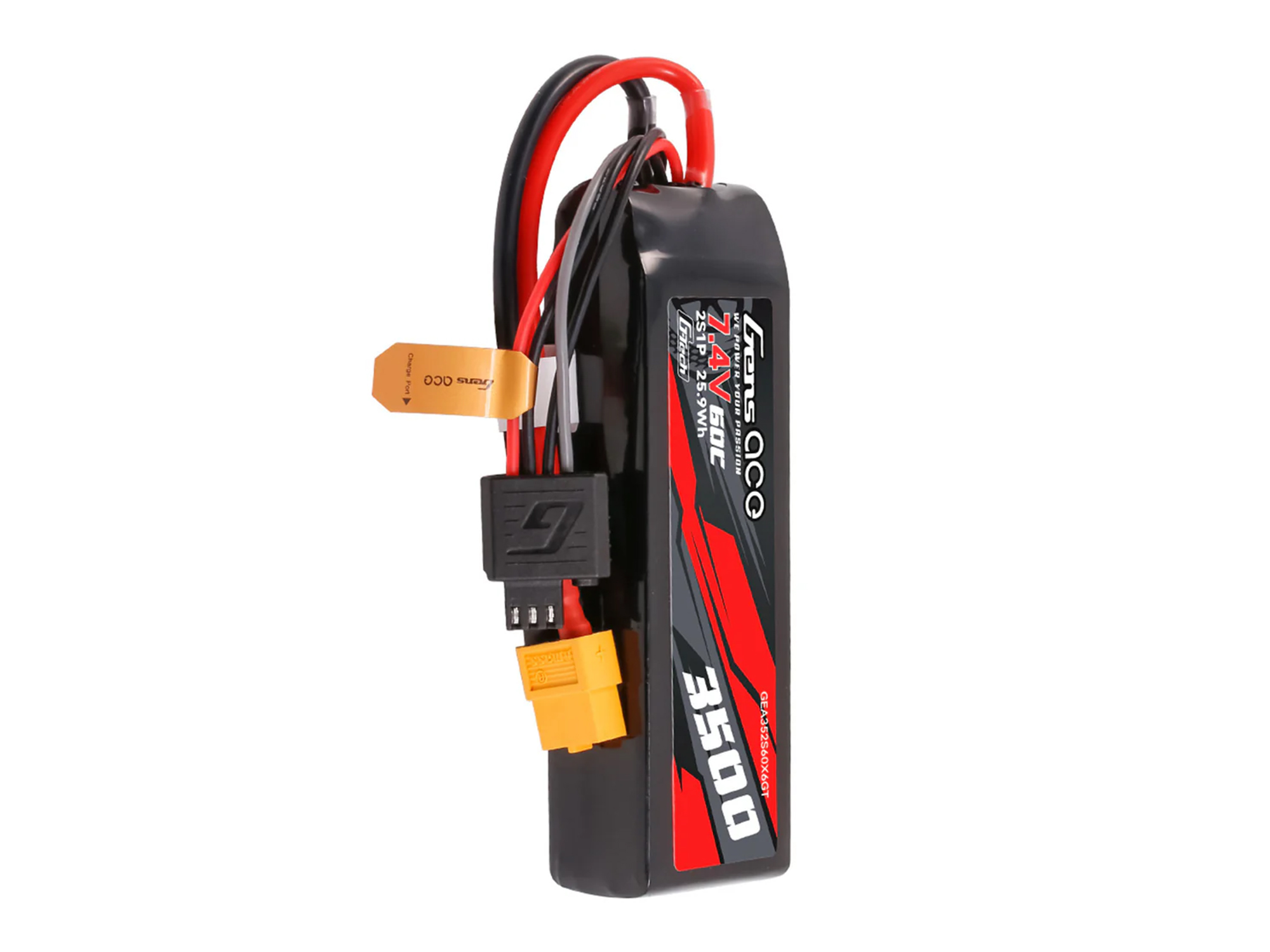 Li-Po G-Tech 2S Car 7.4V 3500mAh 60C with XT60 (Mini Maxx)-3
