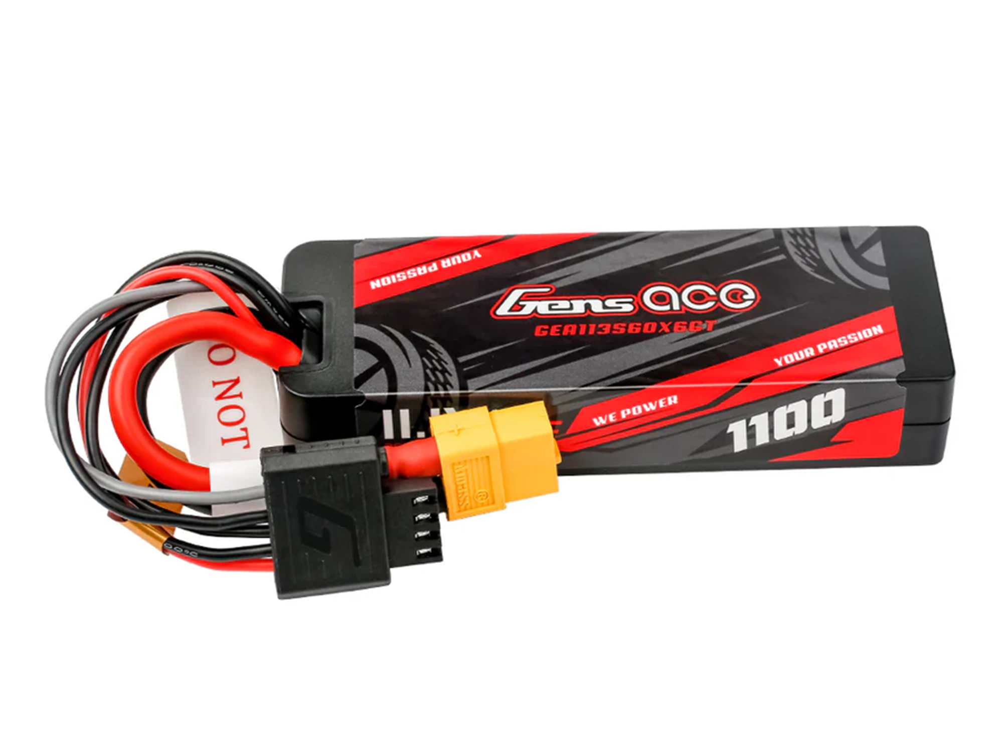 Li-Po Car Hard Case G-Tech 3S 11.1V 1100mAh 60C with XT60-3