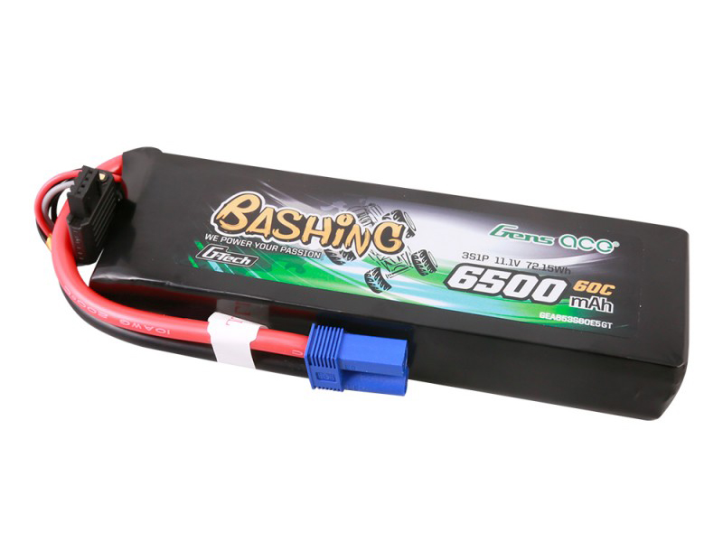 Li-Po Car G-Tech 3S 11.1V 6500mAh 60C Bashing with EC5-3