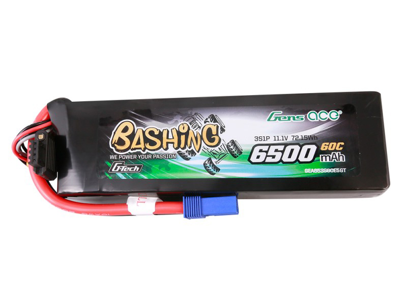 Li-Po Car G-Tech 3S 11.1V 6500mAh 60C Bashing with EC5-4