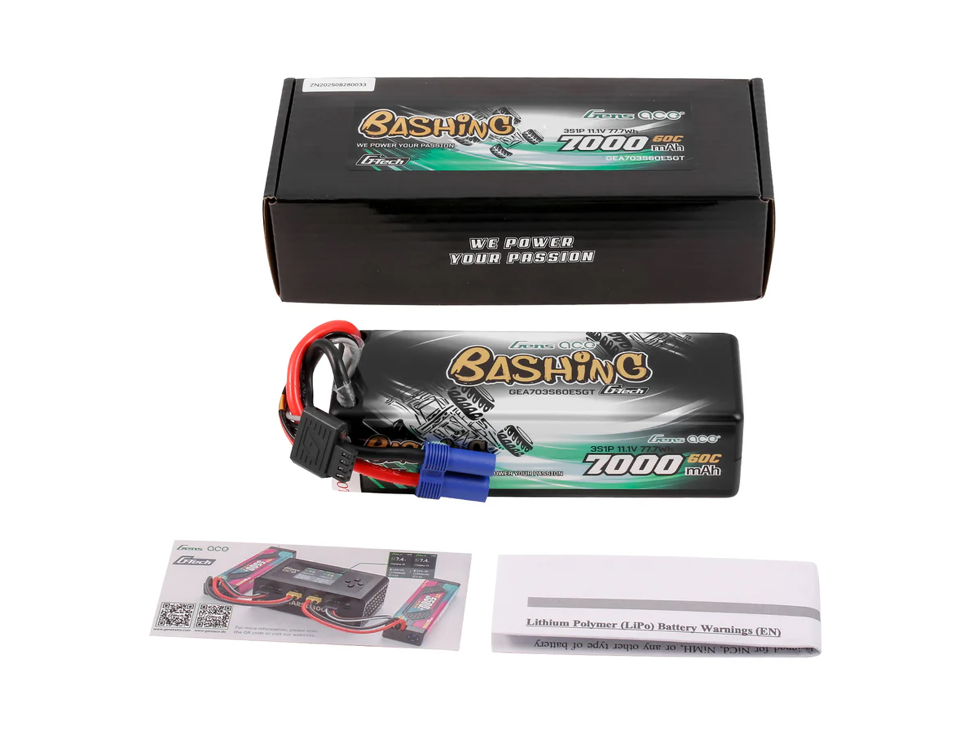 Li-Po Car G-Tech 3S 11.1V 7000mAh 60C Bashing with EC5-5