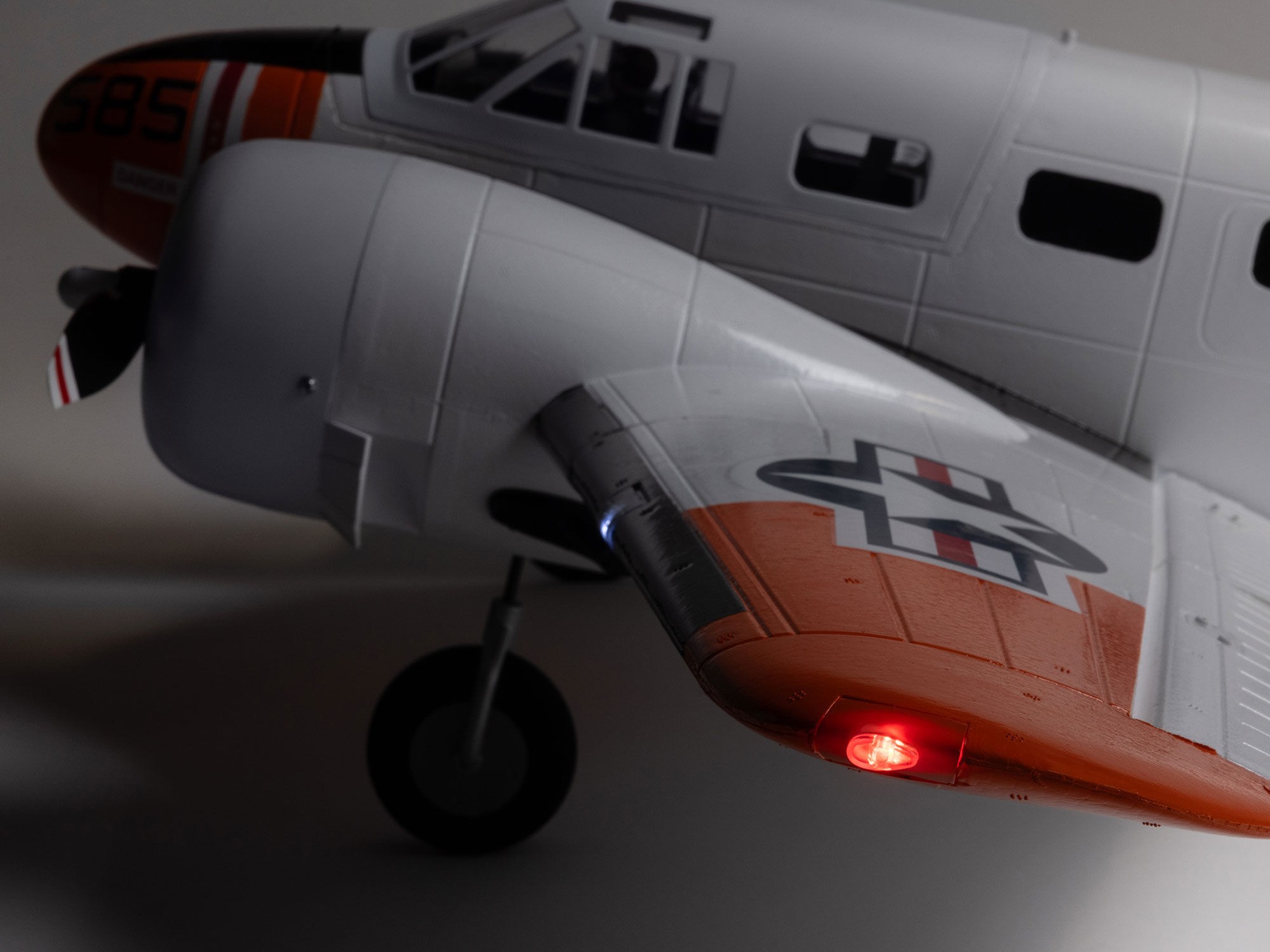 Beechcraft D18/RC-45J 1.5m BNF Basic with AS3X+ and SAFE Sel-13