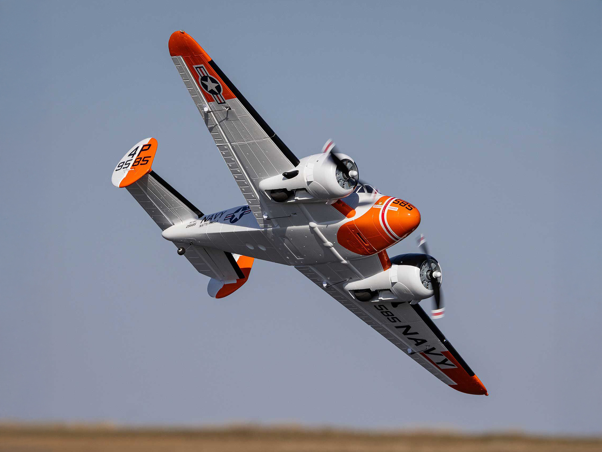 Beechcraft D18/RC-45J 1.5m BNF Basic with AS3X+ and SAFE Sel-22