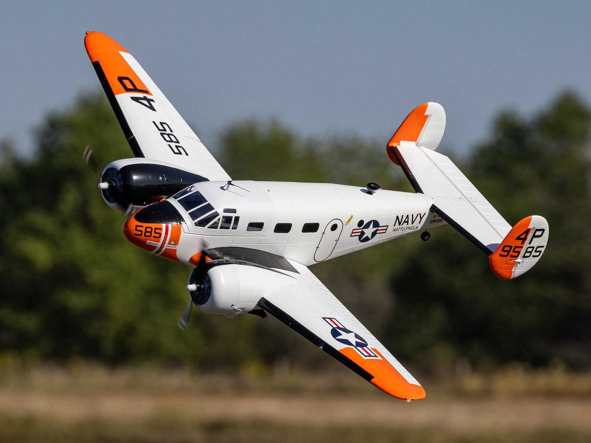 Beechcraft D18/RC-45J 1.5m BNF Basic with AS3X+ and SAFE Sel-23